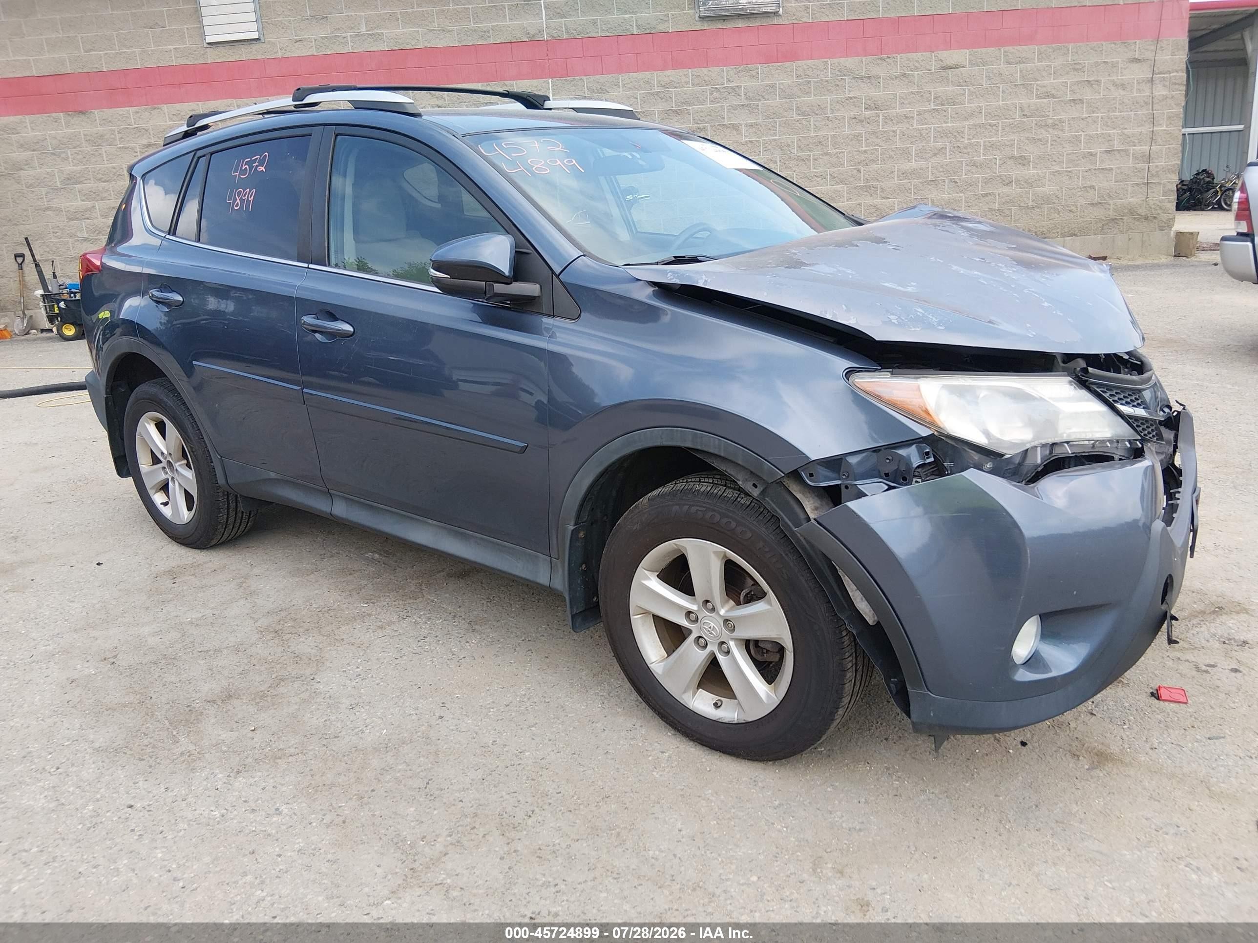 2014 Toyota Rav4 Xle Blue vin: 2T3RFREV5EW157556