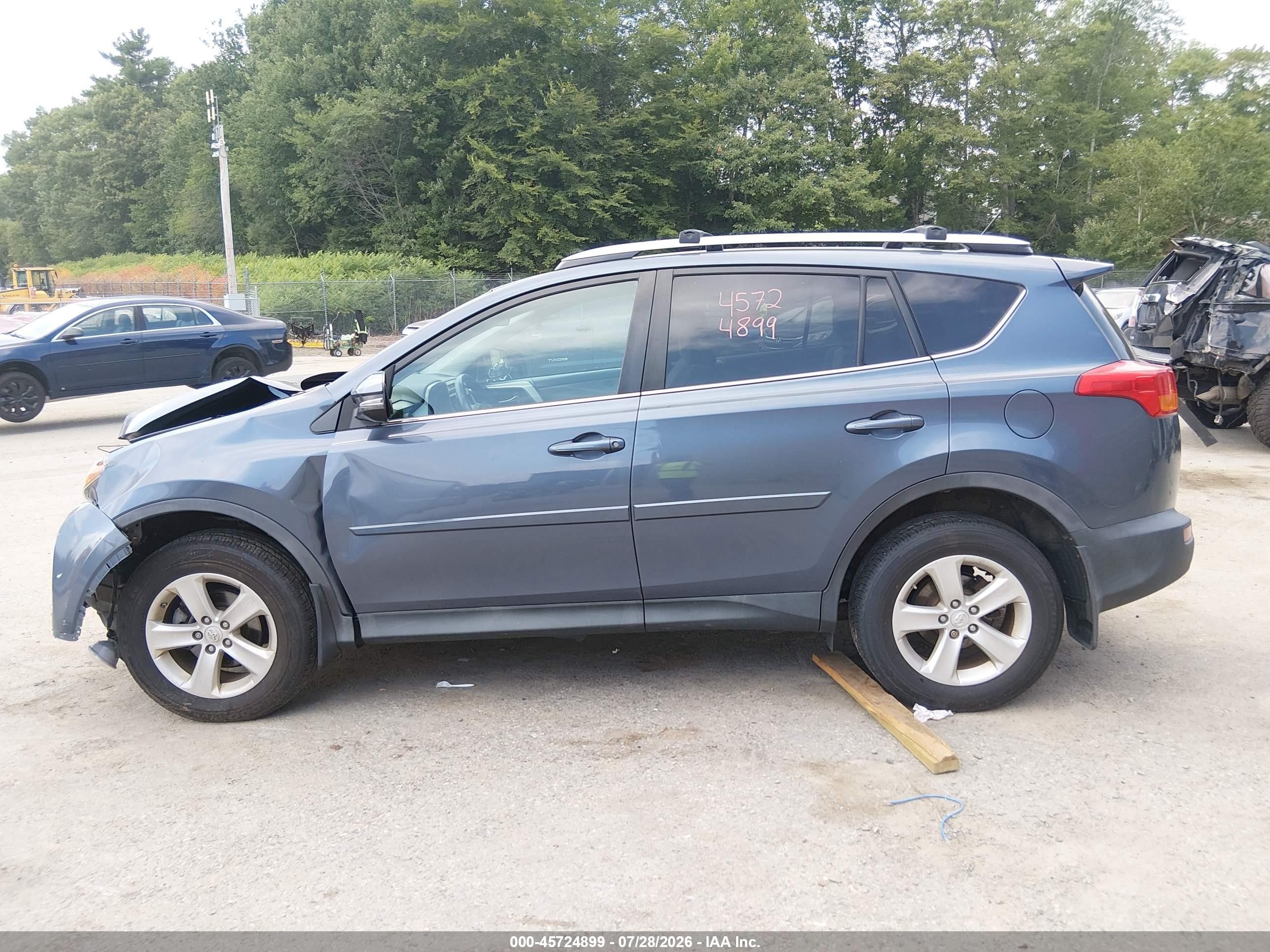 2014 Toyota Rav4 Xle Blue vin: 2T3RFREV5EW157556