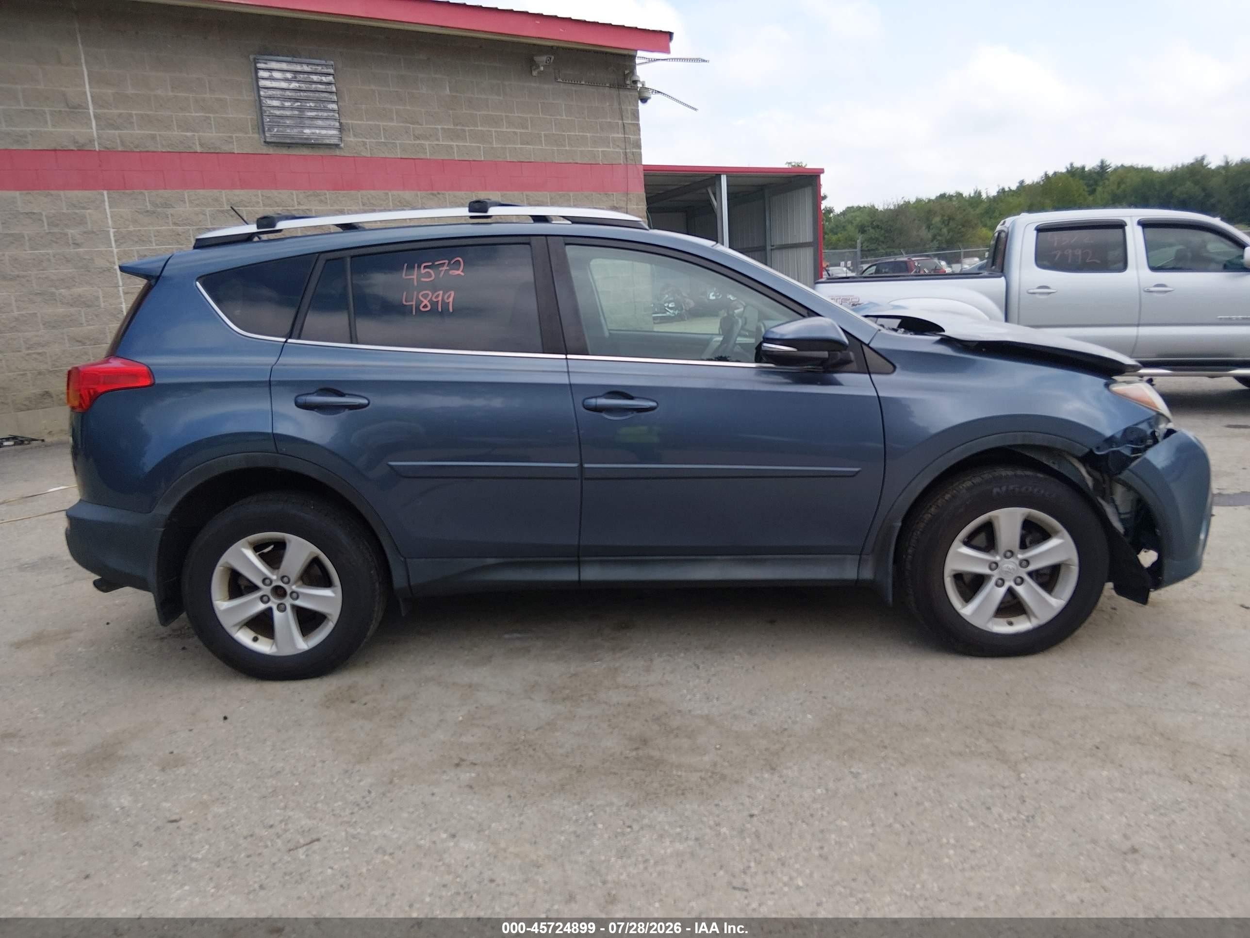 2014 Toyota Rav4 Xle Blue vin: 2T3RFREV5EW157556