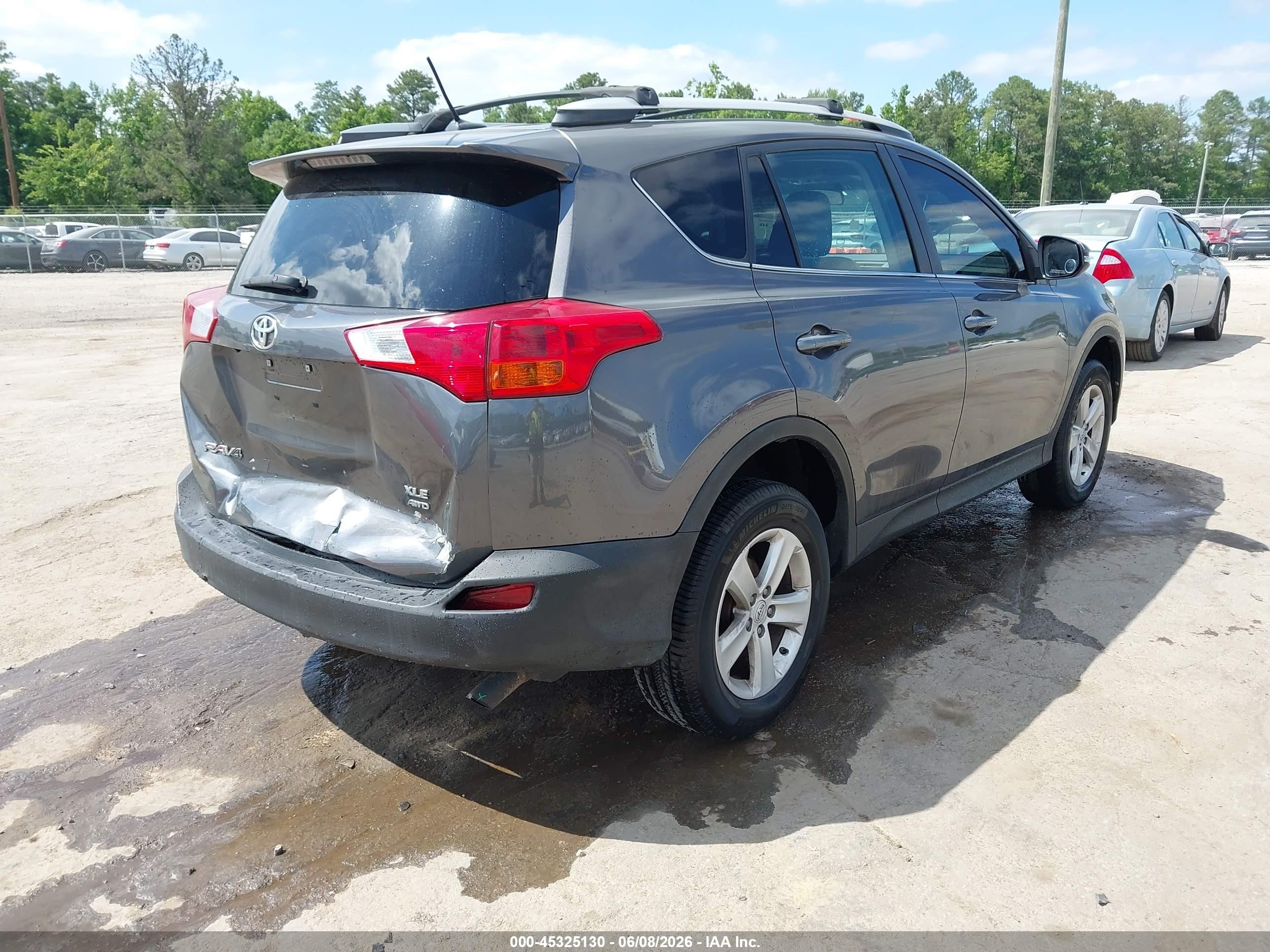 2014 Toyota Rav4 Xle Gray vin: 2T3RFREV5EW205654