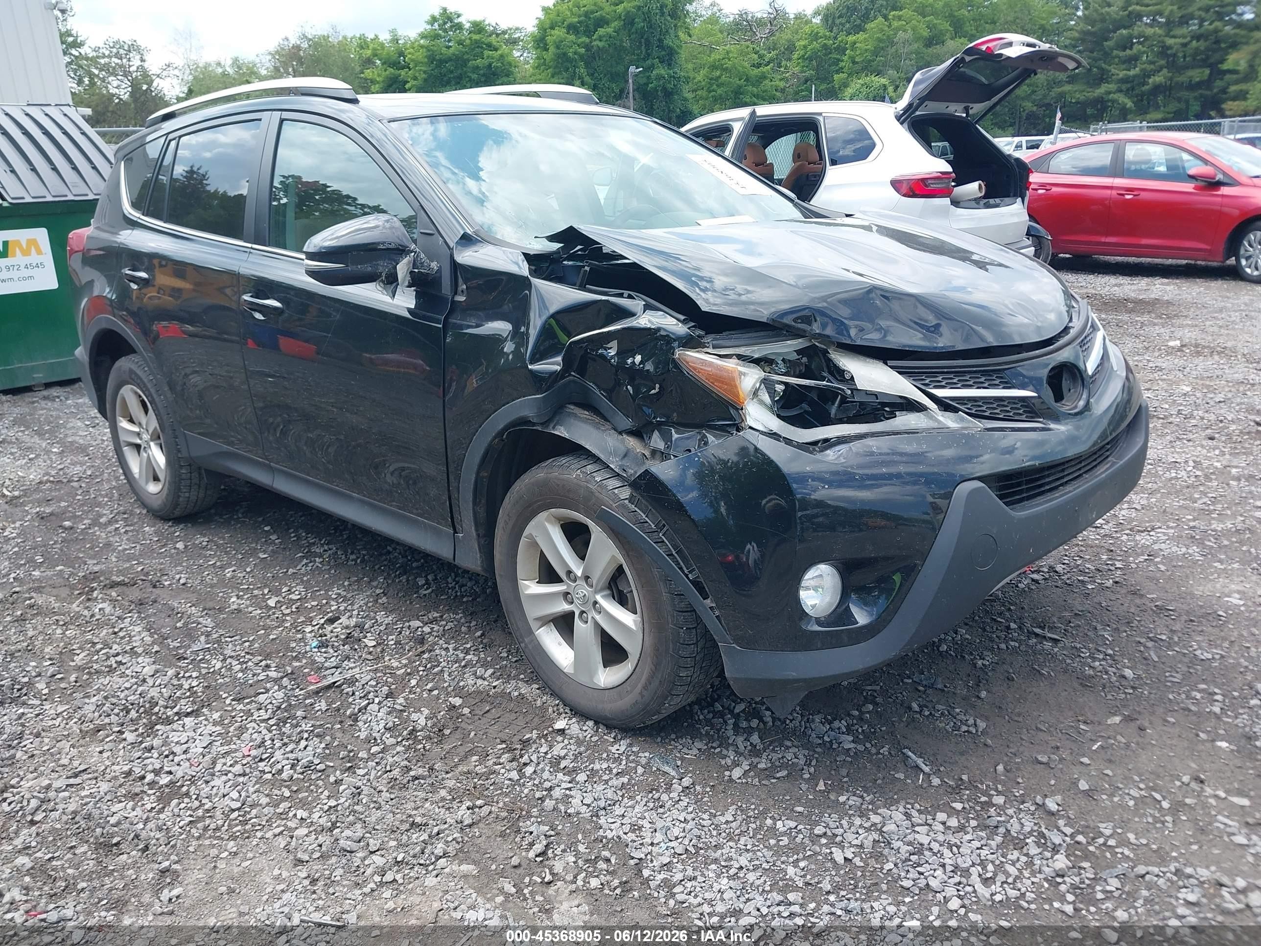 2014 Toyota Rav4 Xle Black vin: 2T3RFREV5EW221028