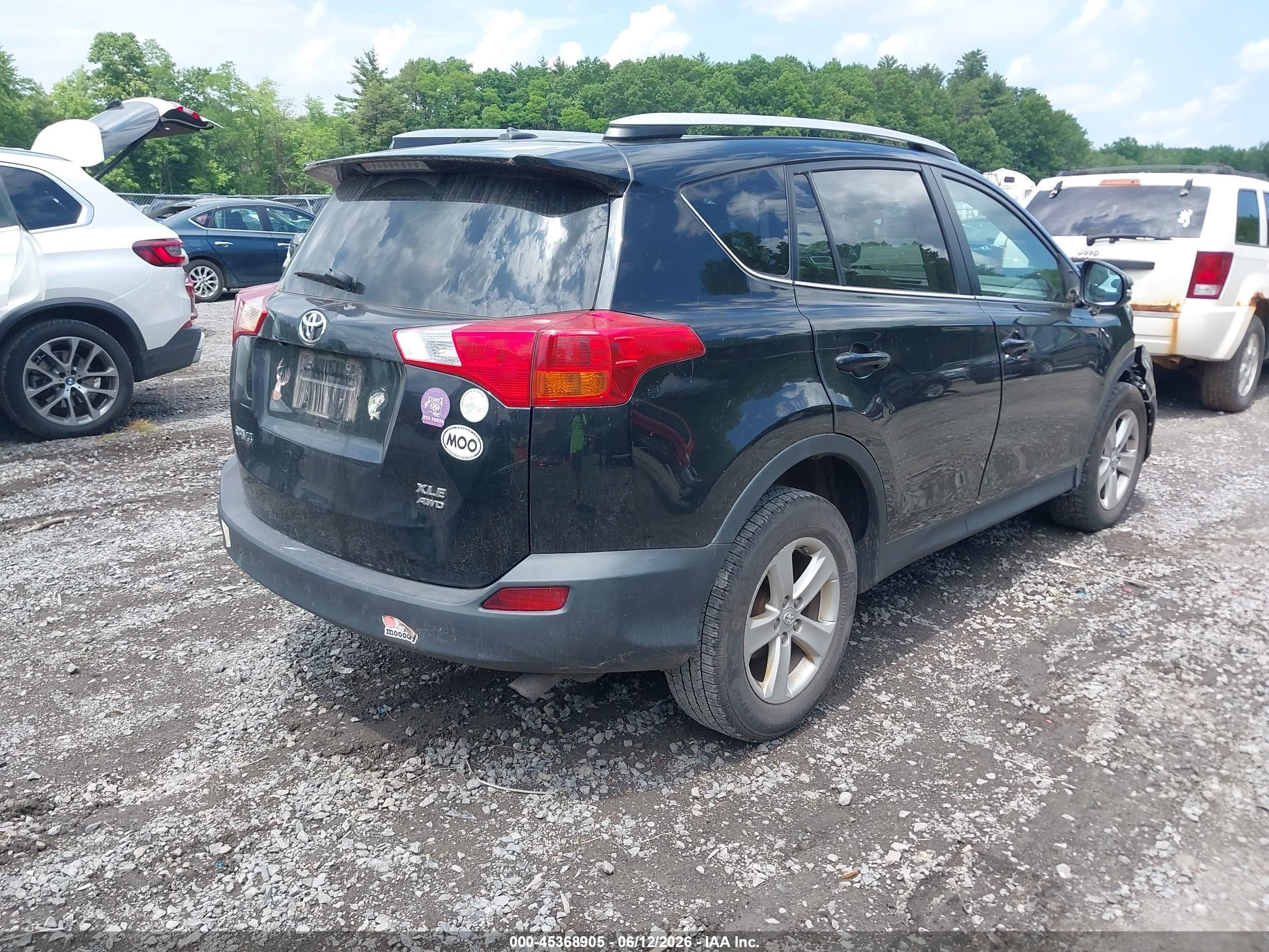 2014 Toyota Rav4 Xle Black vin: 2T3RFREV5EW221028