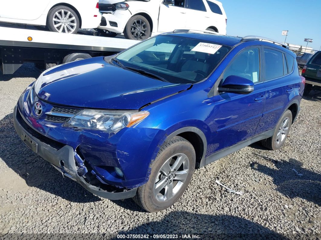 2015 Toyota Rav4 Xle Blue vin: 2T3RFREV5FW248697