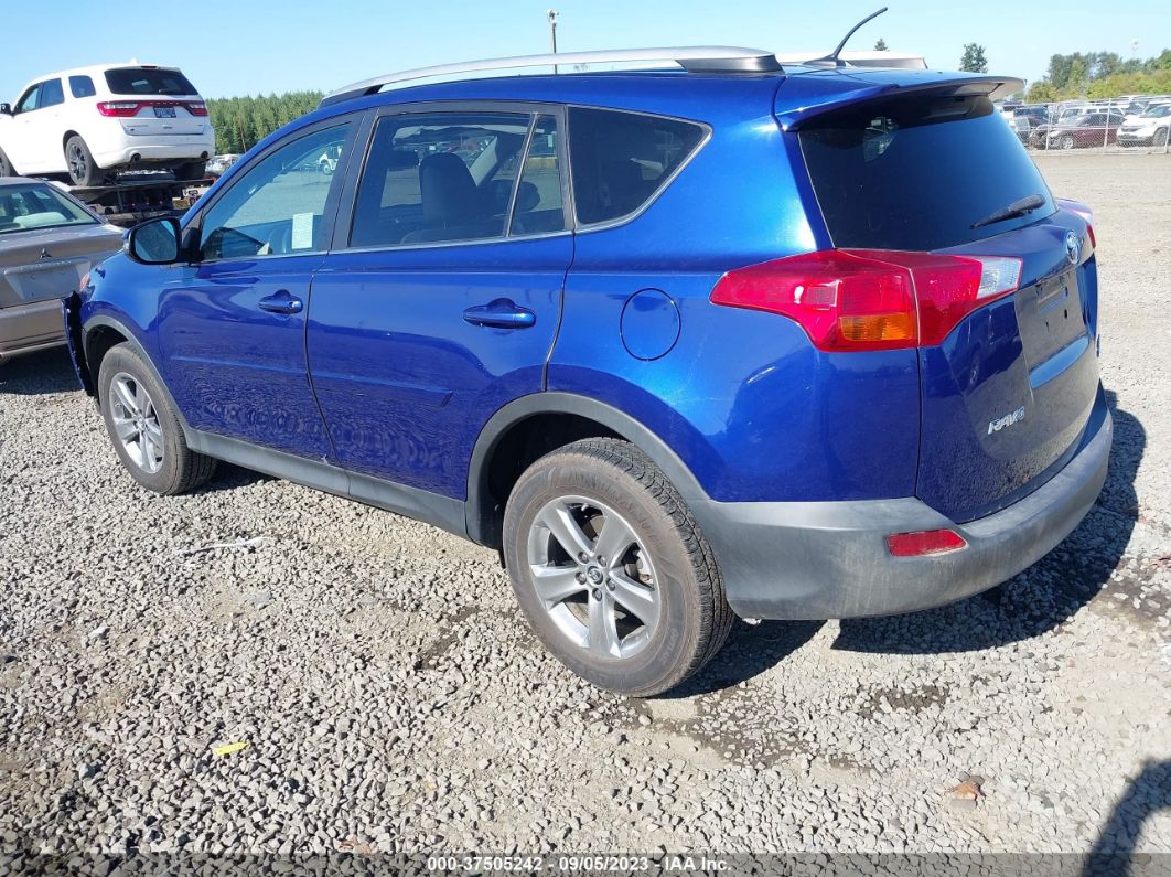 2015 Toyota Rav4 Xle Blue vin: 2T3RFREV5FW248697