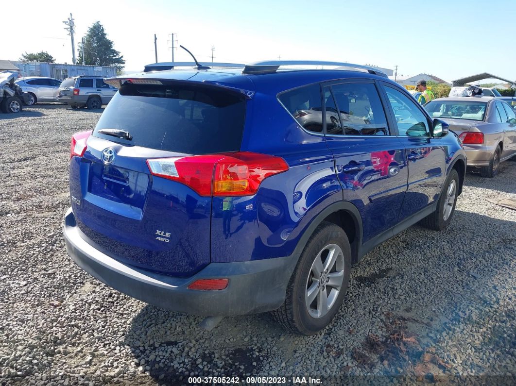 2015 Toyota Rav4 Xle Blue vin: 2T3RFREV5FW248697
