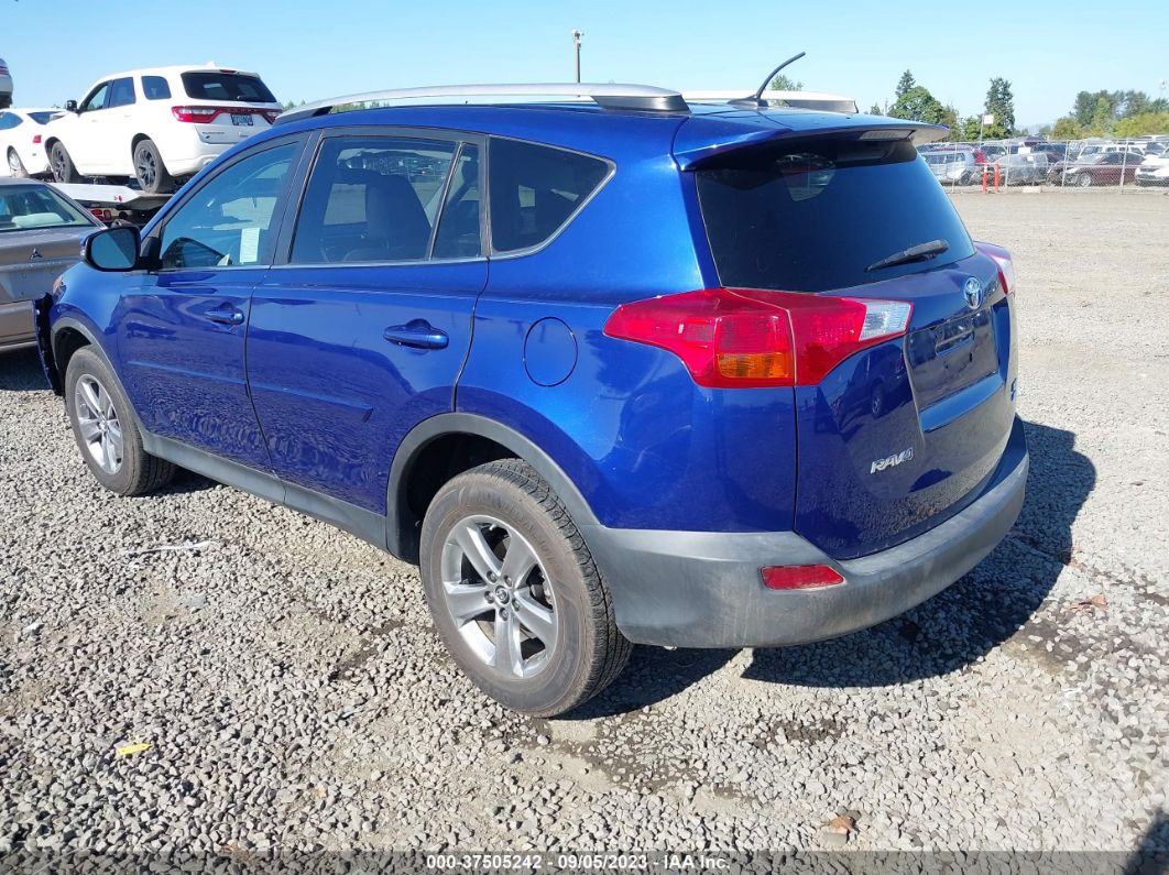 2015 Toyota Rav4 Xle Blue vin: 2T3RFREV5FW248697