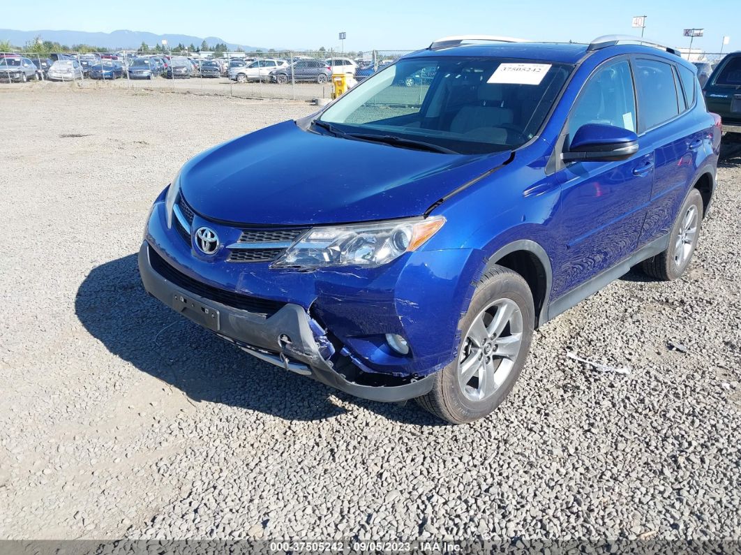 2015 Toyota Rav4 Xle Blue vin: 2T3RFREV5FW248697
