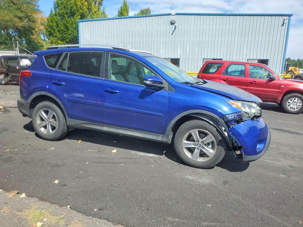 2015 Toyota Rav4 Xle Blue vin: 2T3RFREV5FW248697