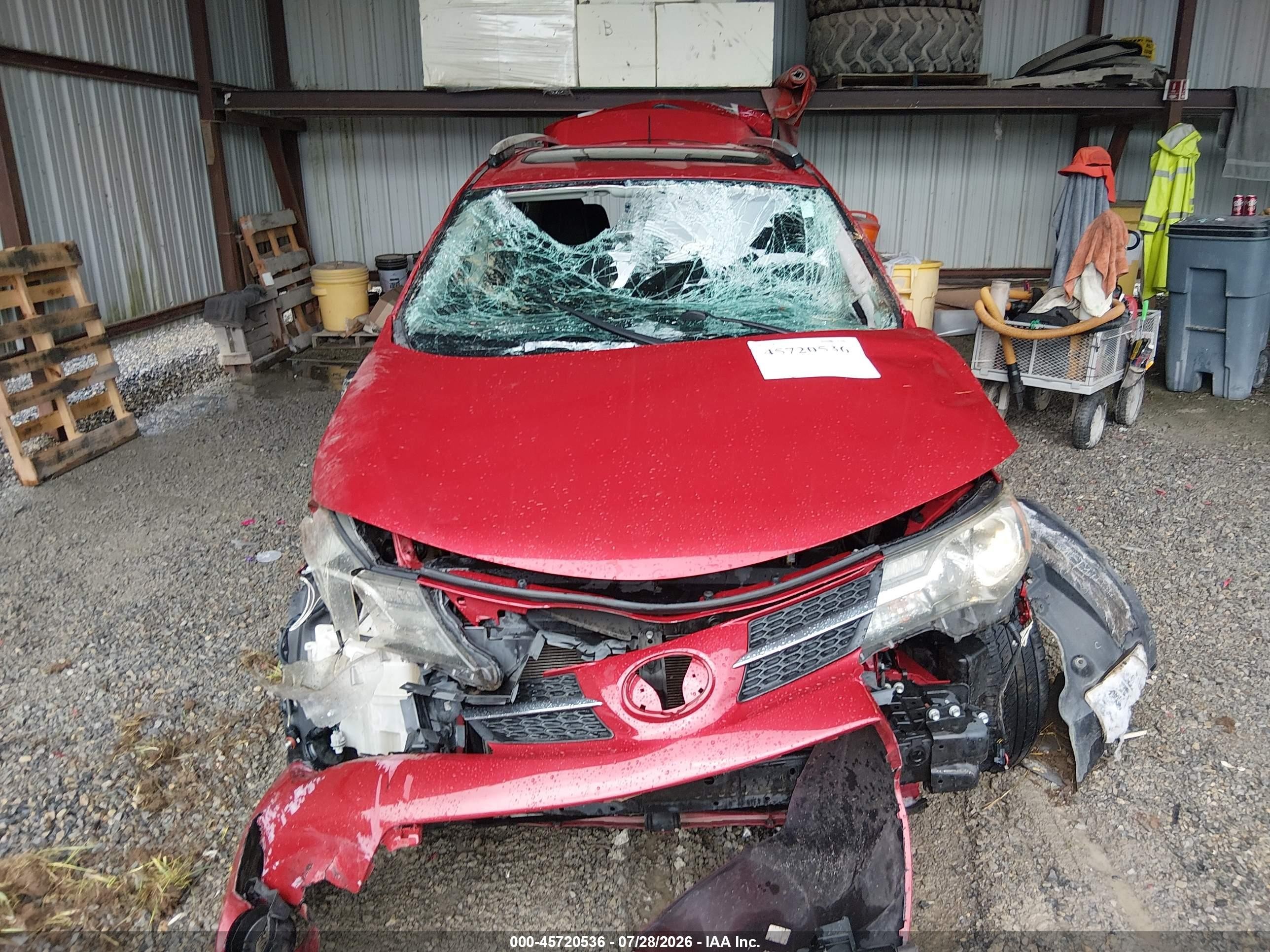 2015 Toyota Rav4 Xle Red vin: 2T3RFREV5FW288259
