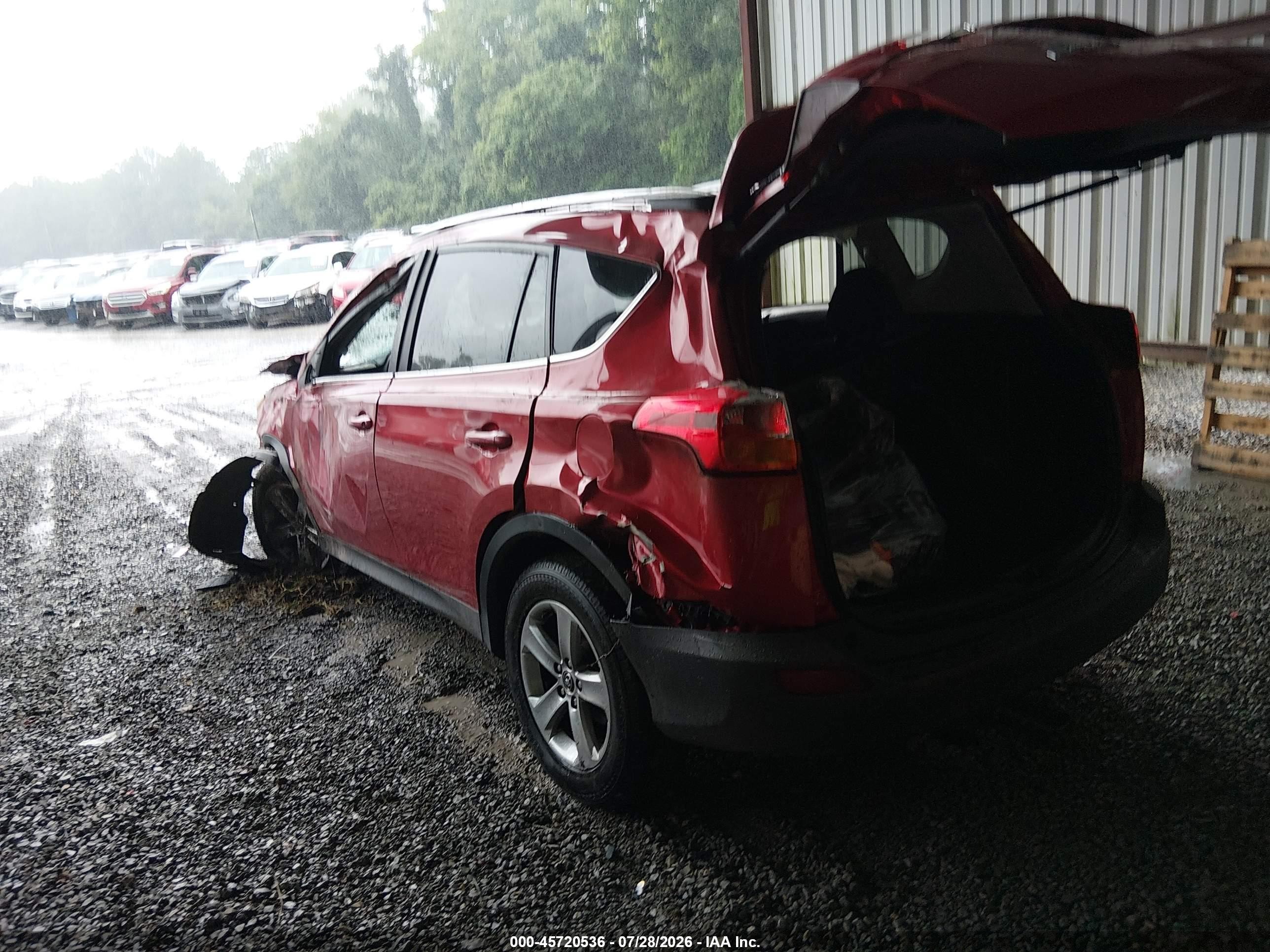 2015 Toyota Rav4 Xle Red vin: 2T3RFREV5FW288259