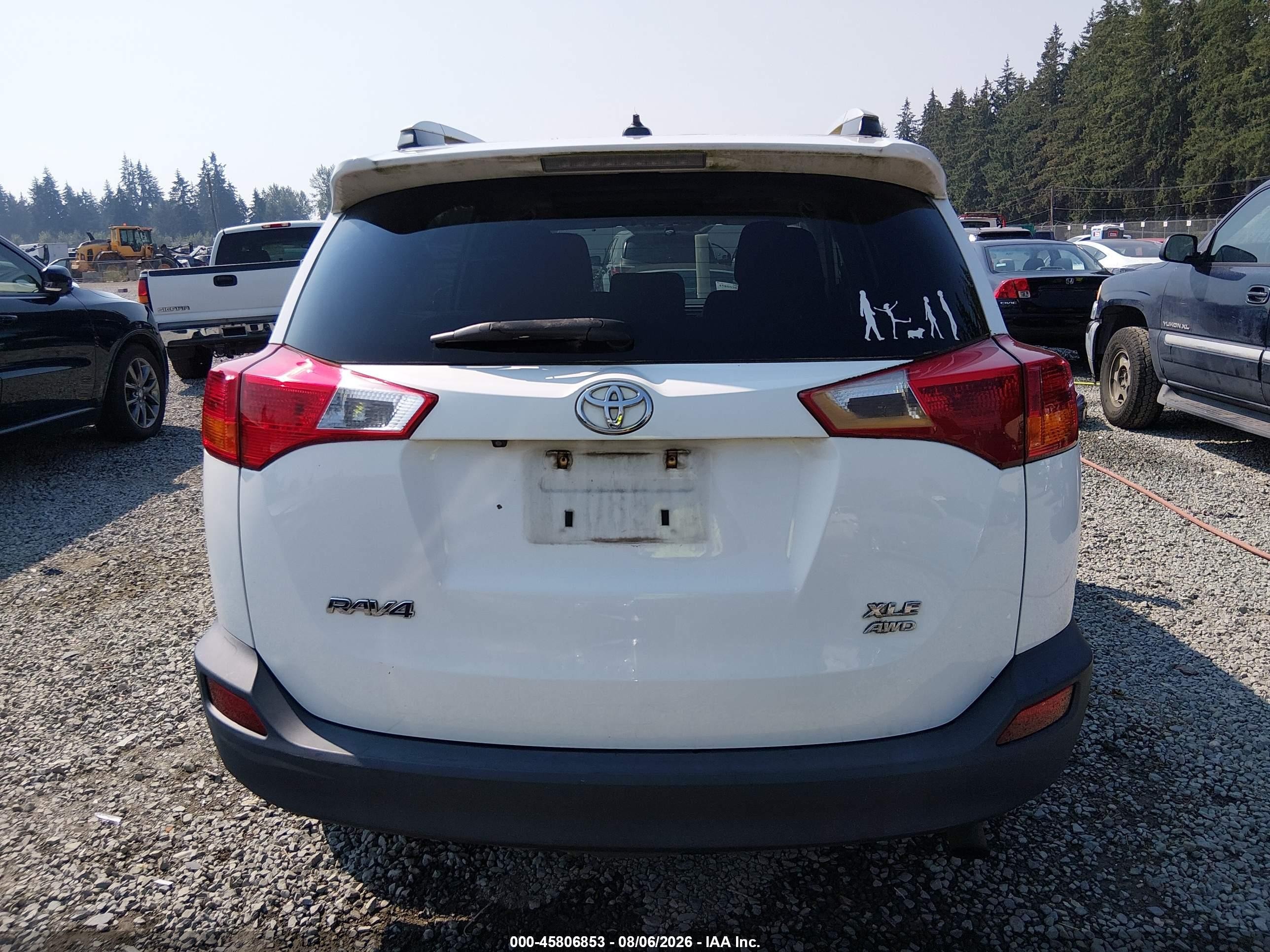 2015 Toyota Rav4 Xle White vin: 2T3RFREV5FW303651