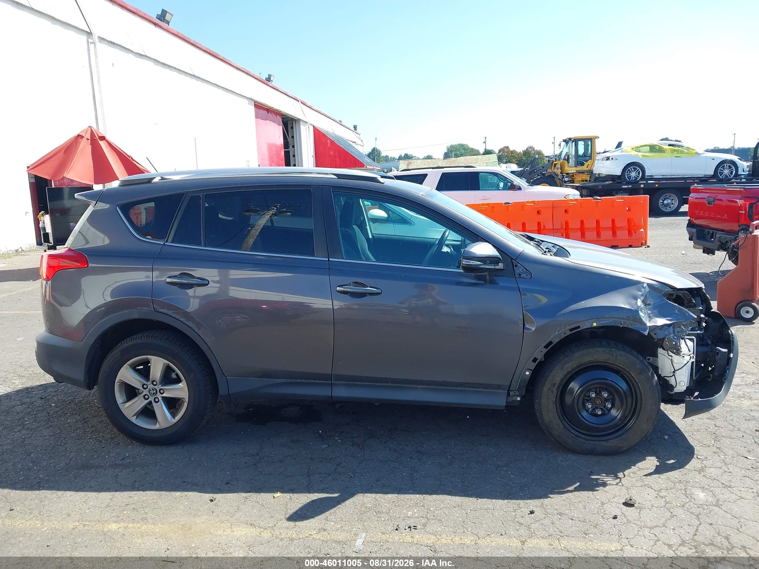 2015 Toyota Rav4 Xle Gray vin: 2T3RFREV5FW395506