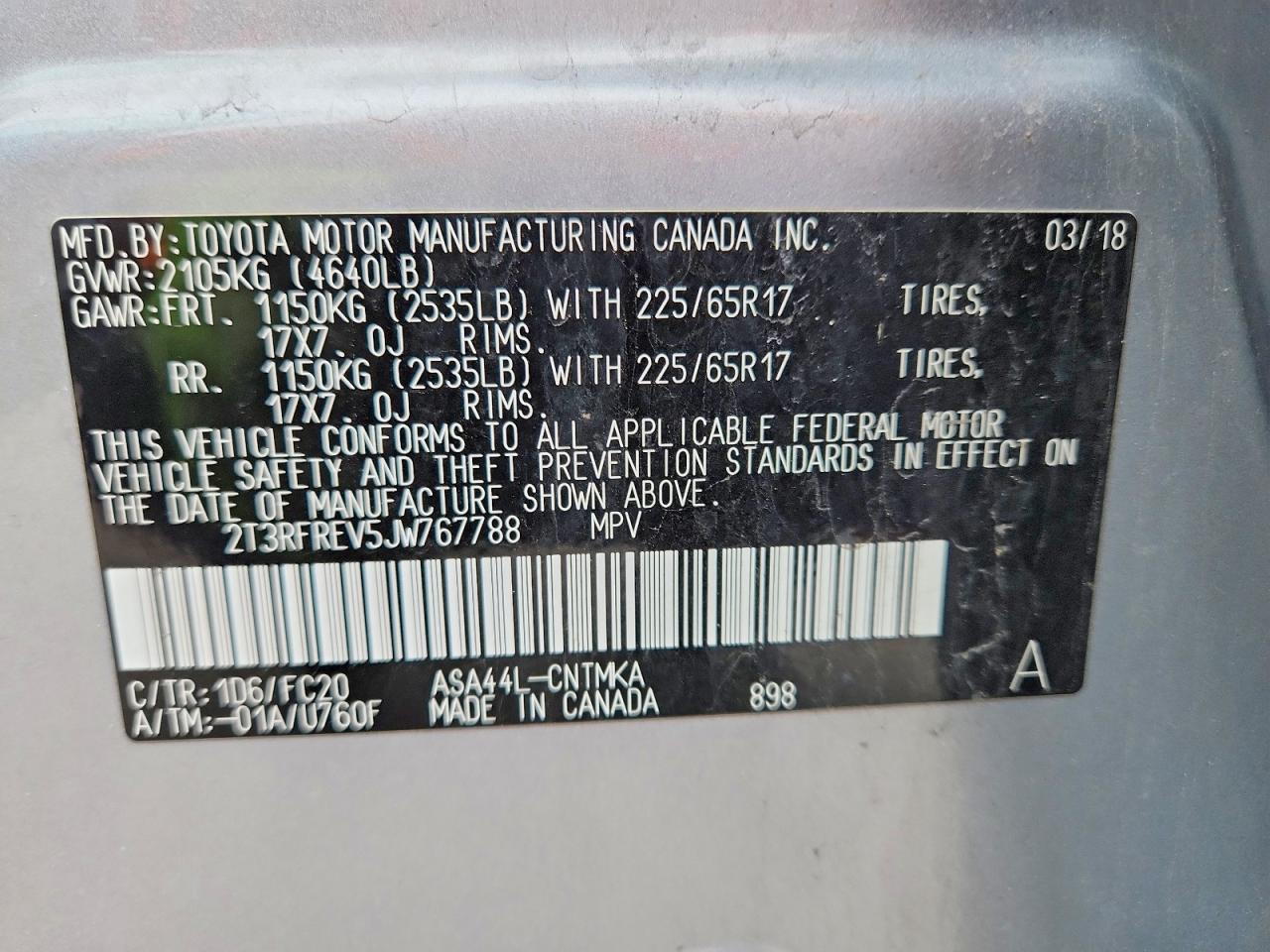 2018 Toyota Rav4 Xle Серебряный vin: 2T3RFREV5JW767788