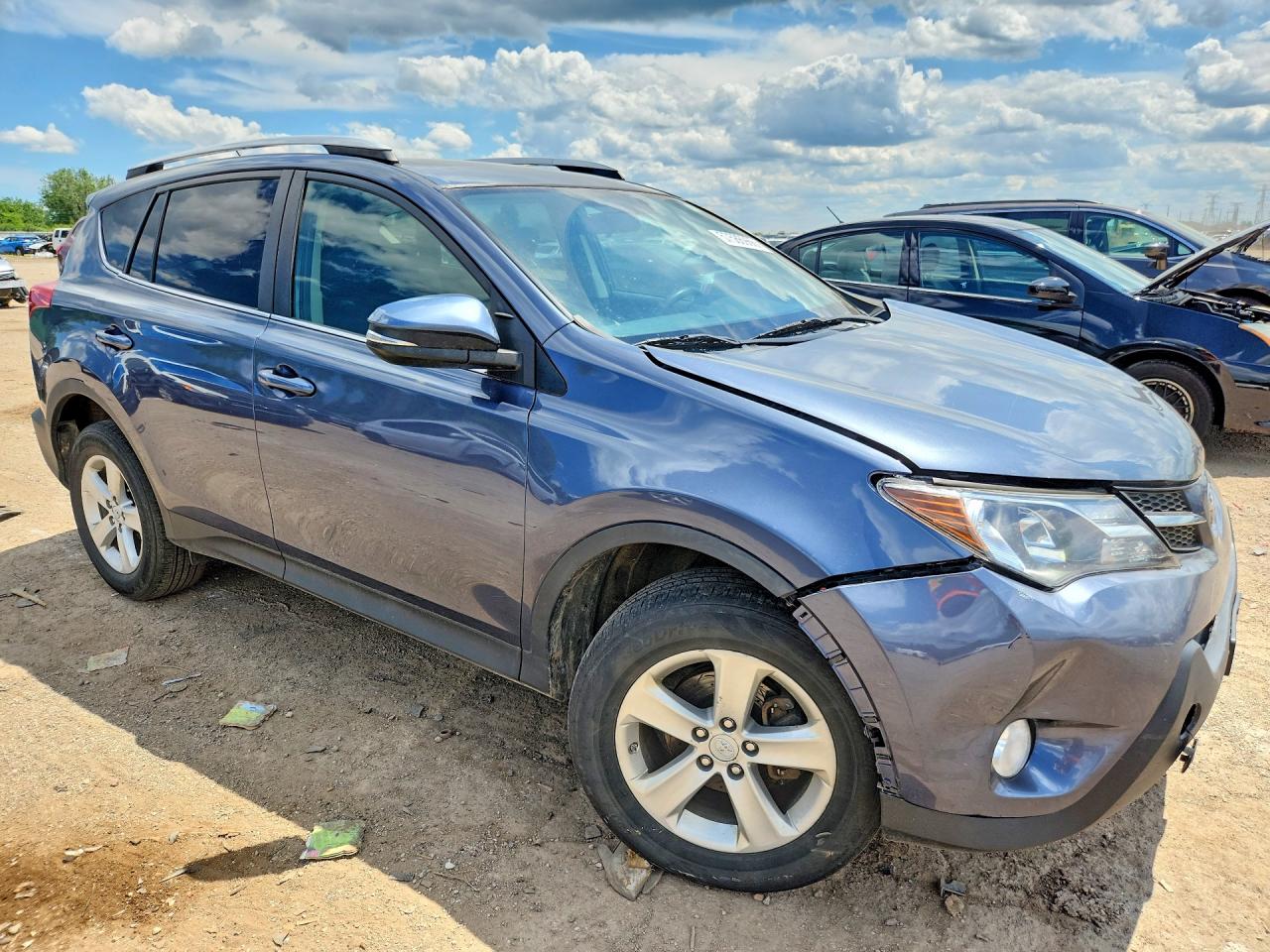 2013 Toyota Rav4 Xle Blue vin: 2T3RFREV6DW012413