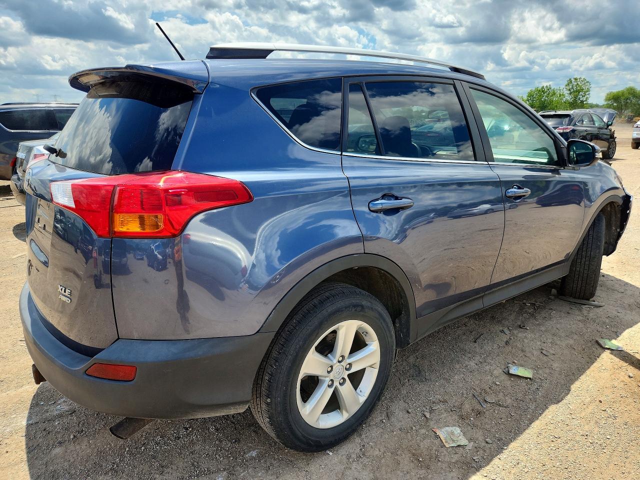 2013 Toyota Rav4 Xle Blue vin: 2T3RFREV6DW012413