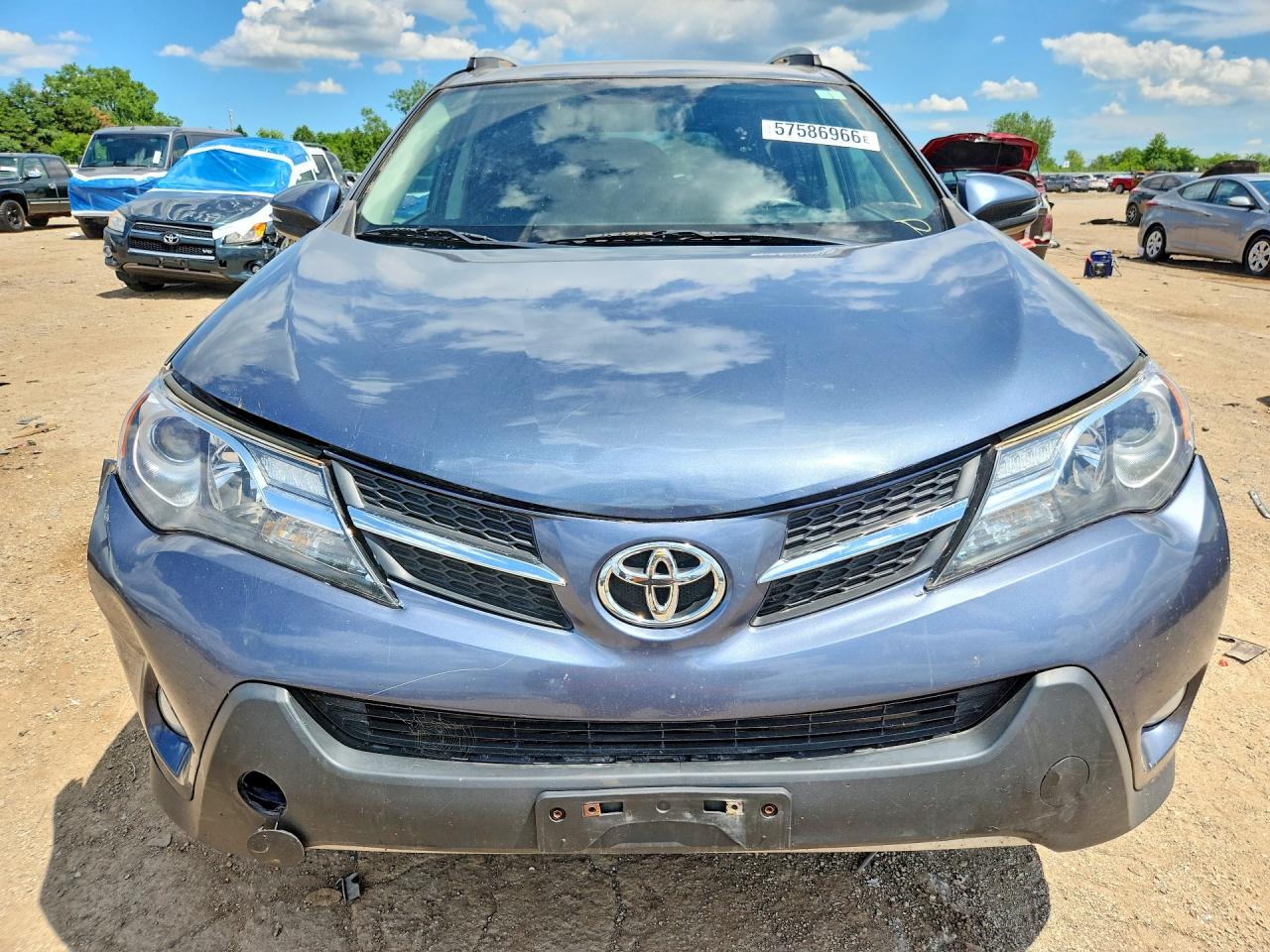 2013 Toyota Rav4 Xle Blue vin: 2T3RFREV6DW012413