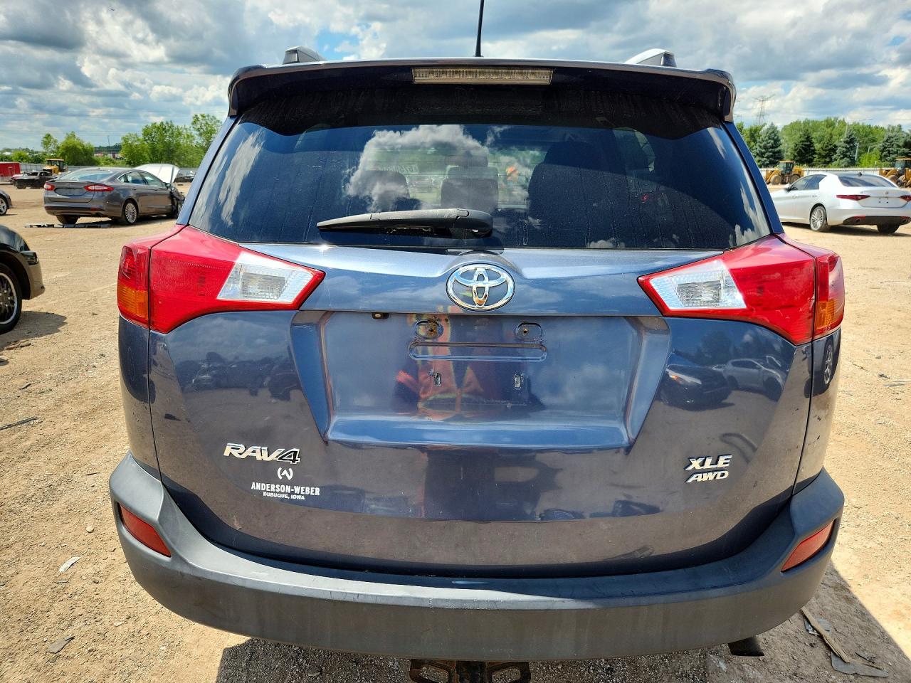 2013 Toyota Rav4 Xle Blue vin: 2T3RFREV6DW012413