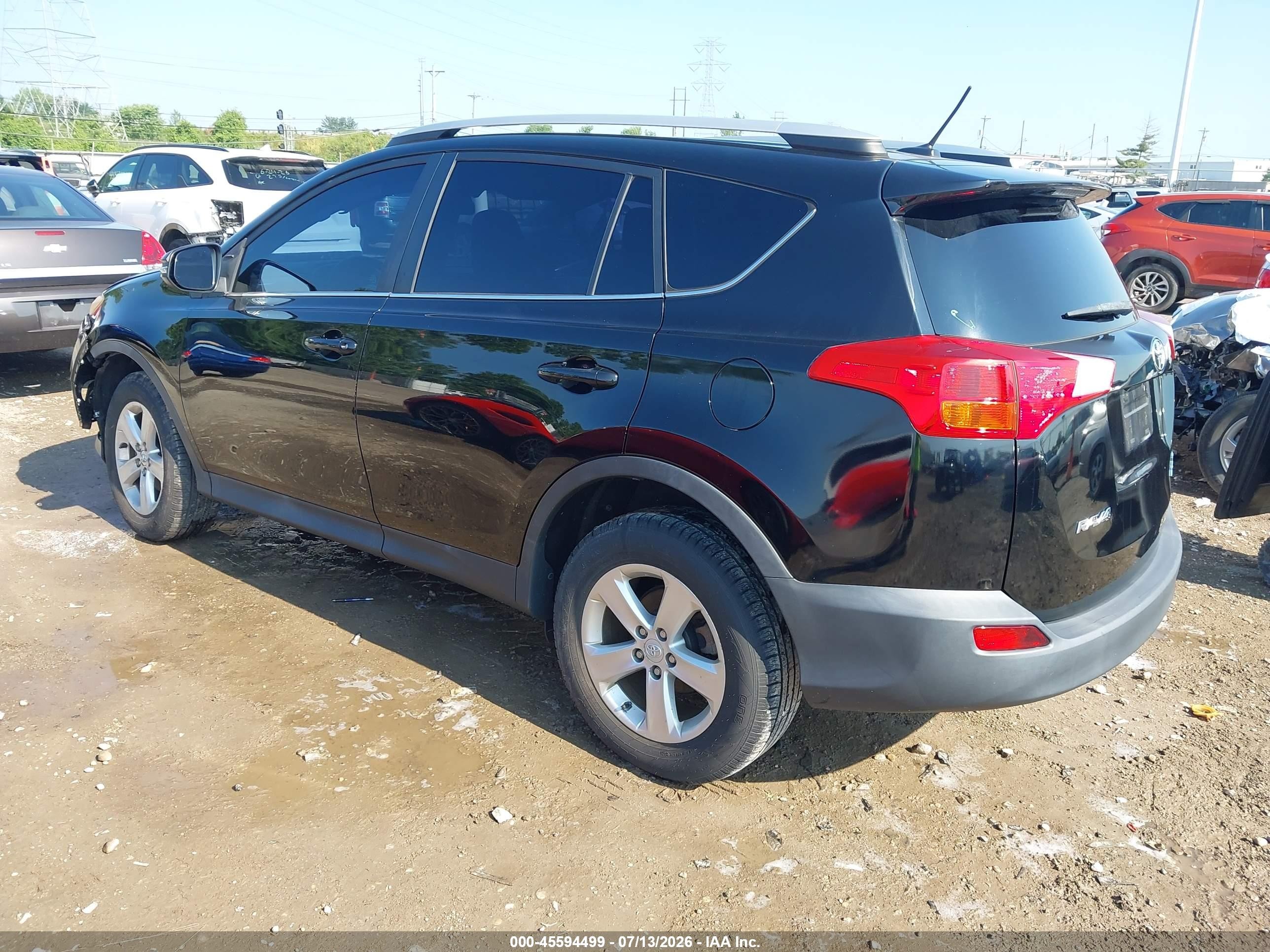 2013 Toyota Rav4 Xle Black vin: 2T3RFREV6DW020835