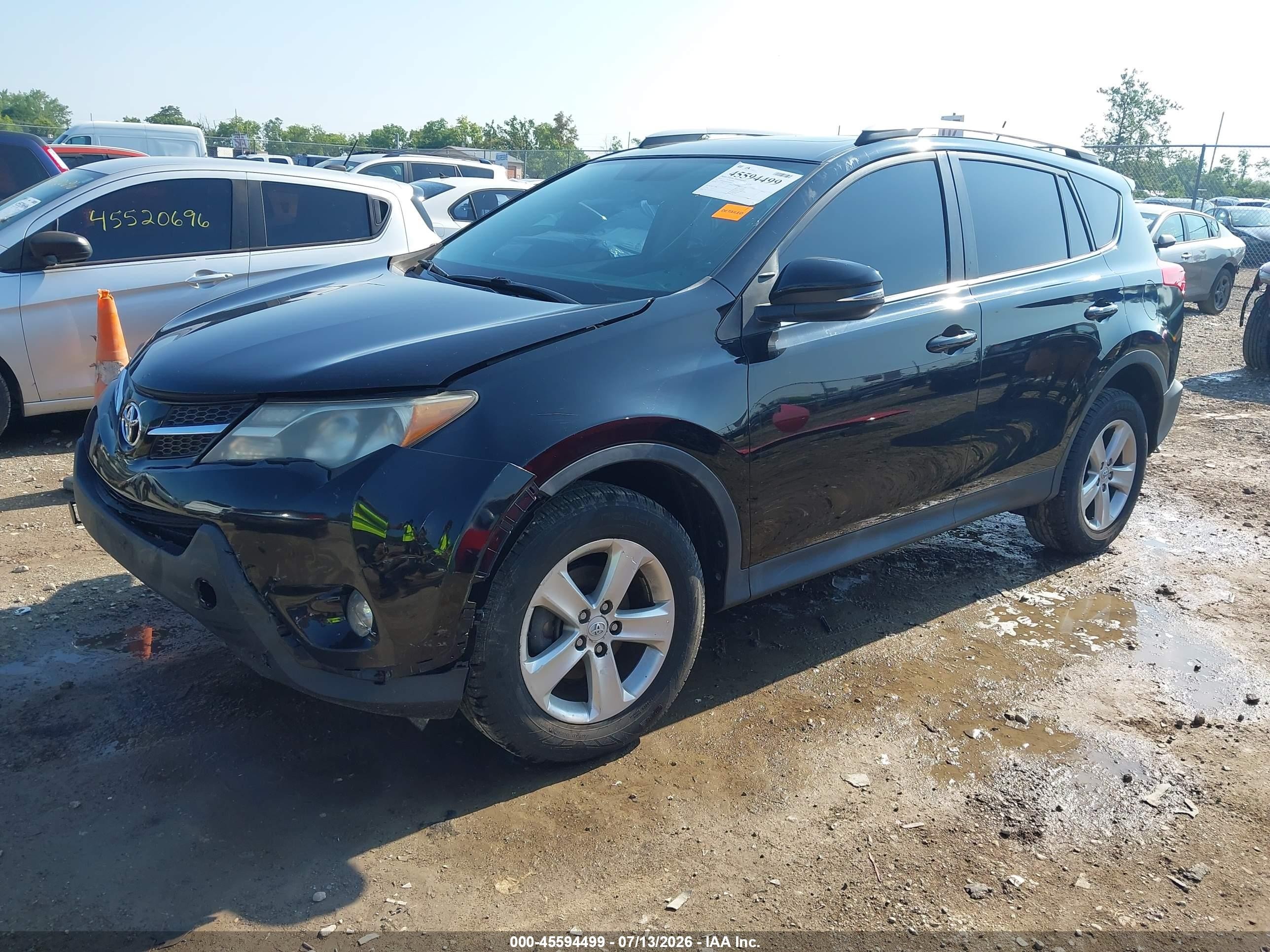 2013 Toyota Rav4 Xle Black vin: 2T3RFREV6DW020835