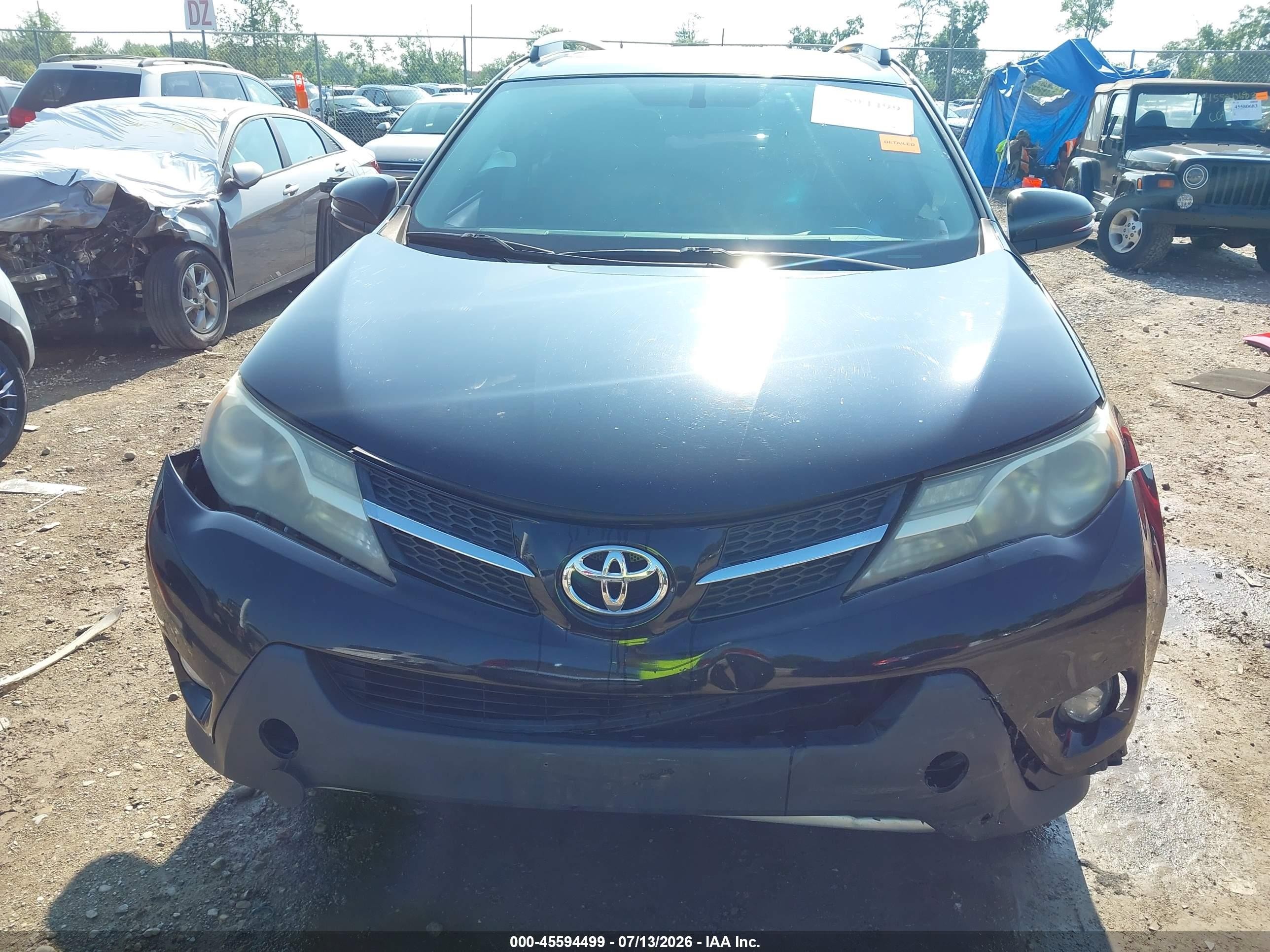 2013 Toyota Rav4 Xle Black vin: 2T3RFREV6DW020835