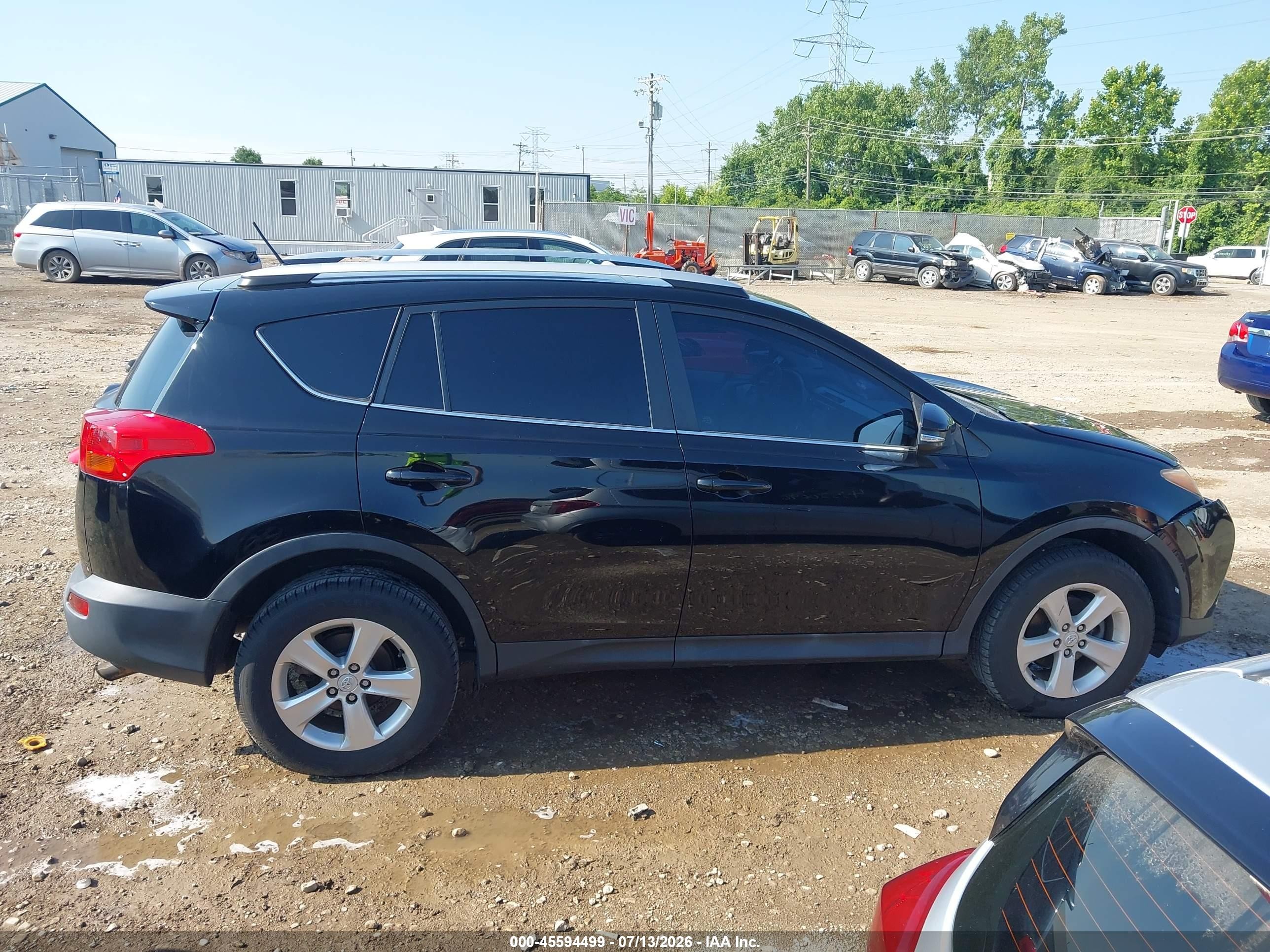 2013 Toyota Rav4 Xle Black vin: 2T3RFREV6DW020835
