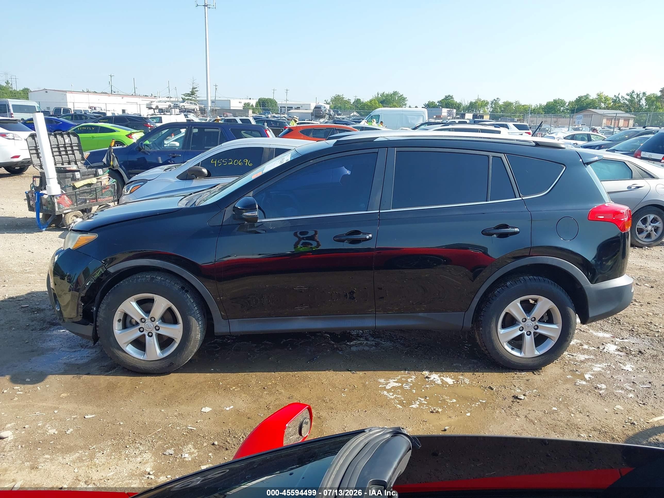 2013 Toyota Rav4 Xle Black vin: 2T3RFREV6DW020835