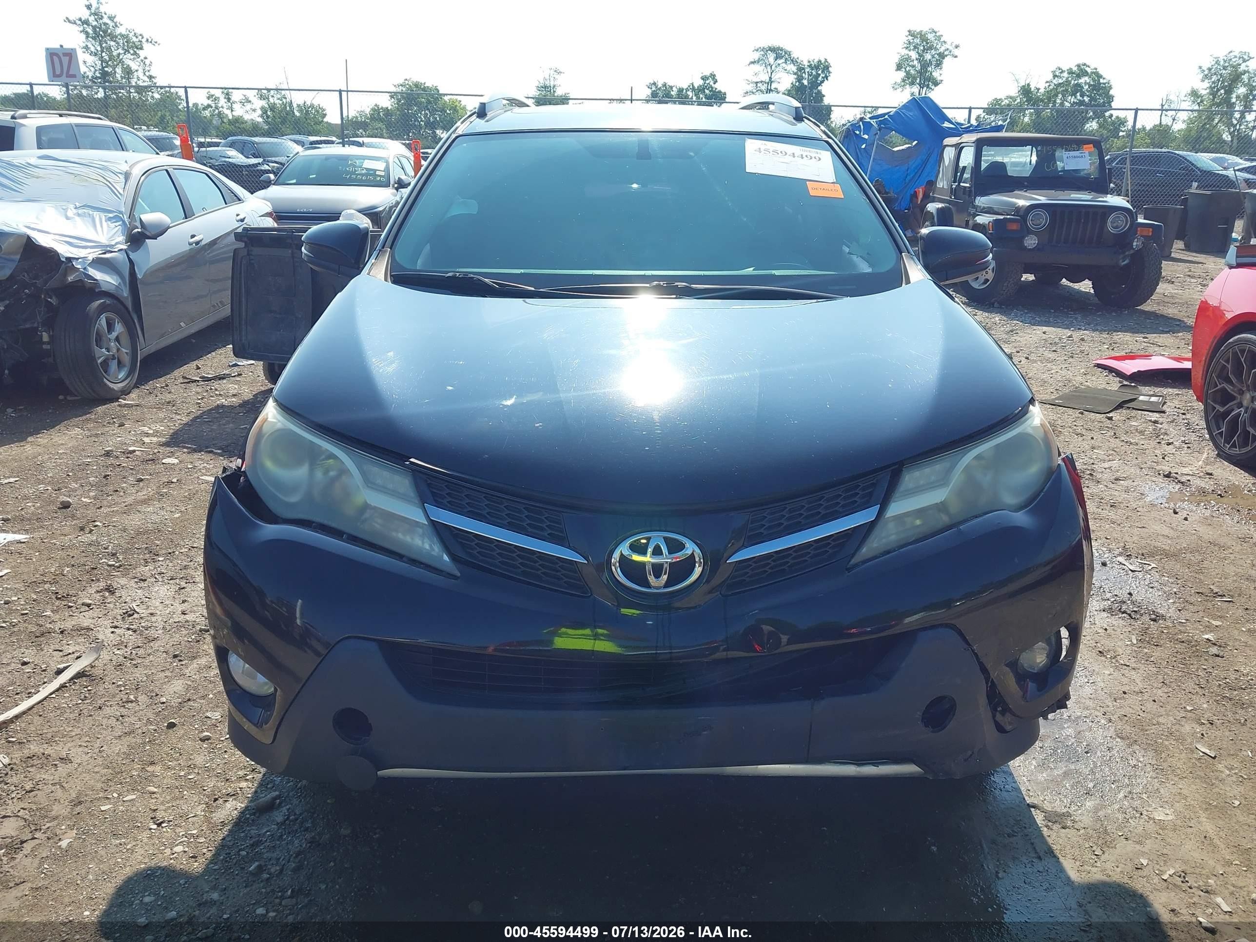 2013 Toyota Rav4 Xle Black vin: 2T3RFREV6DW020835