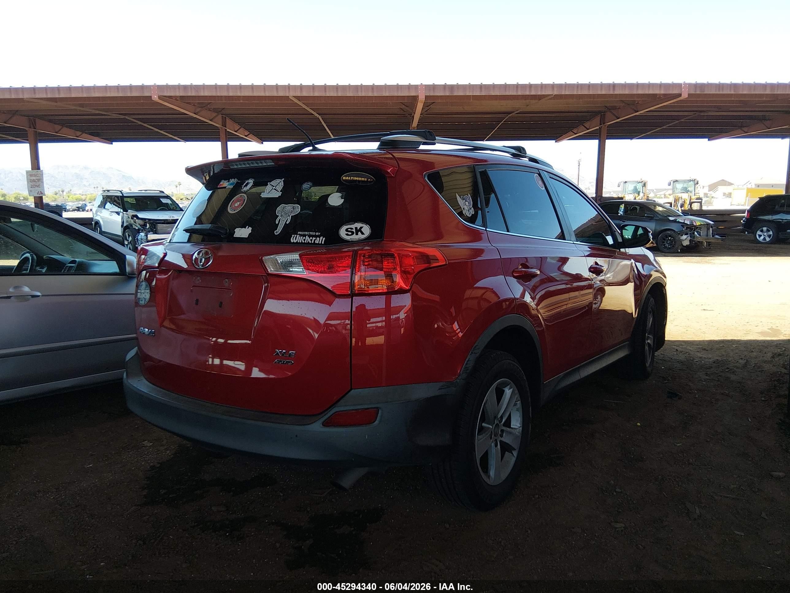 2013 Toyota Rav4 Xle Red vin: 2T3RFREV6DW021435