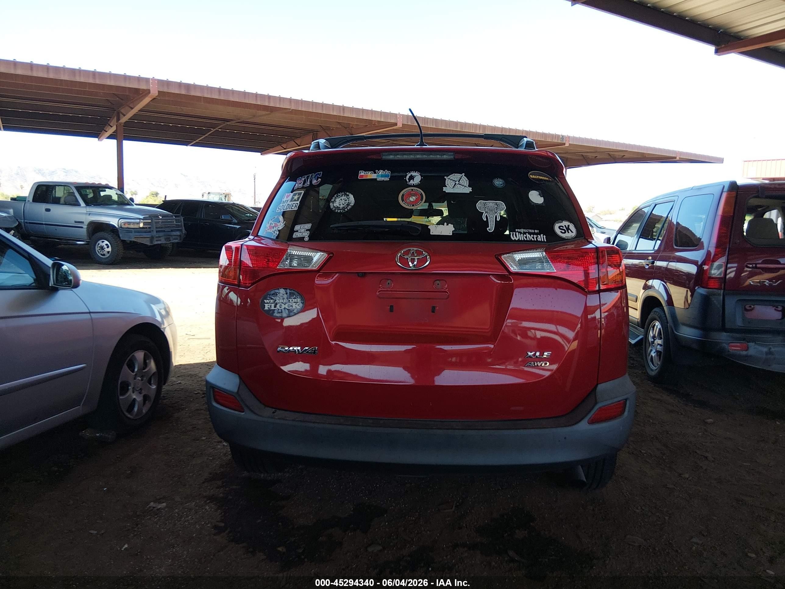 2013 Toyota Rav4 Xle Red vin: 2T3RFREV6DW021435