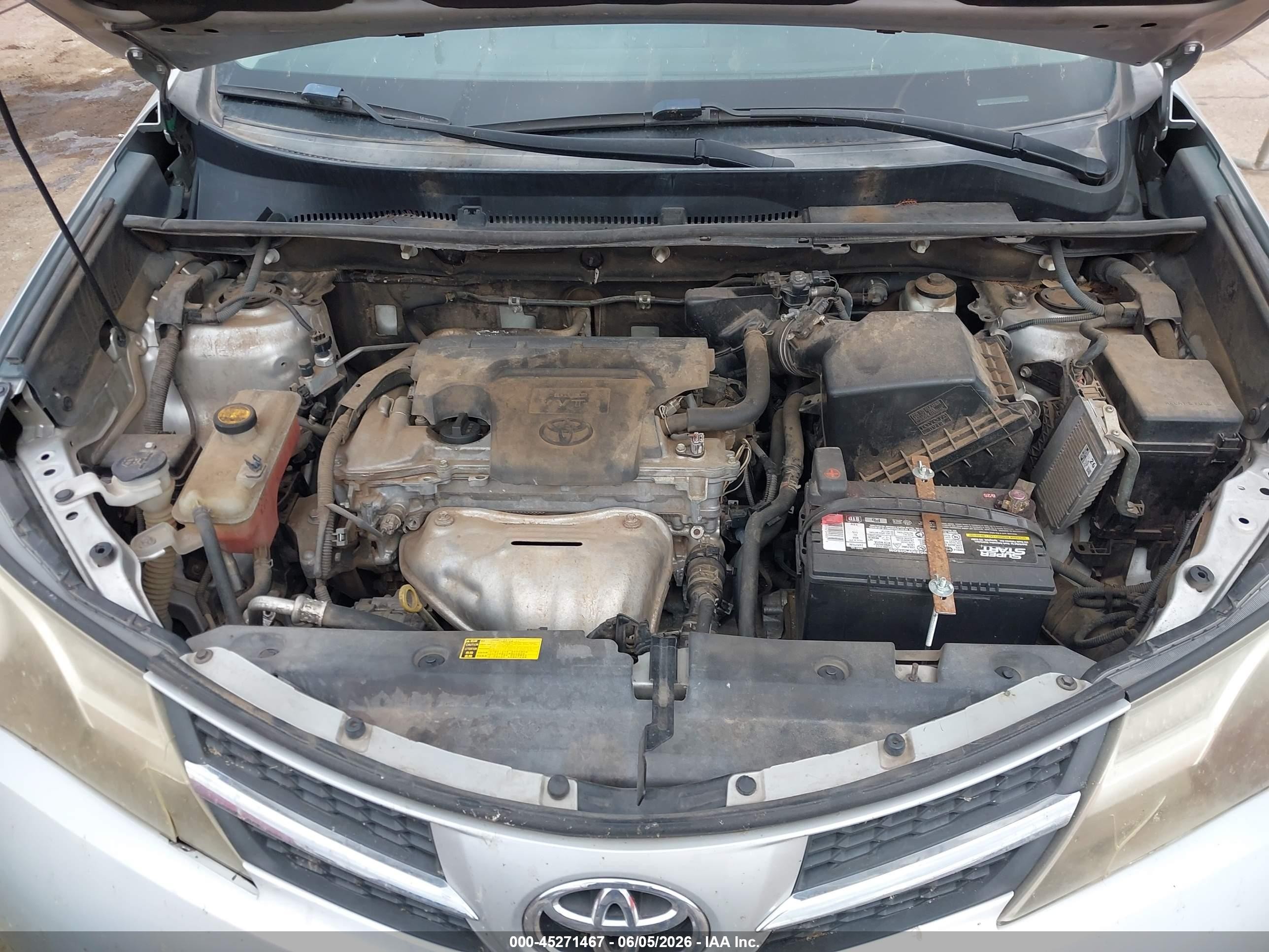 2013 Toyota Rav4 Xle Silver vin: 2T3RFREV6DW056797