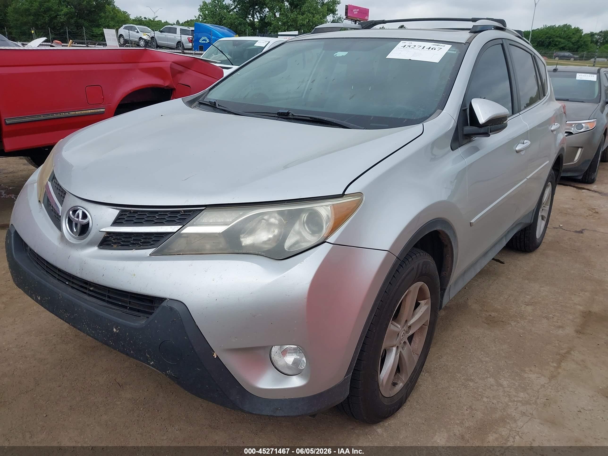 2013 Toyota Rav4 Xle Silver vin: 2T3RFREV6DW056797