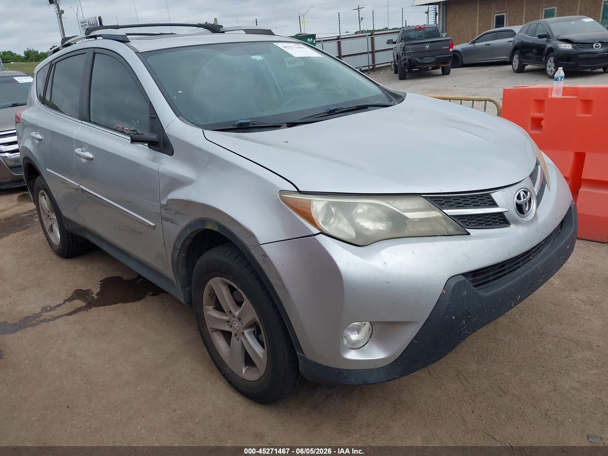 2013 Toyota Rav4 Xle Silver vin: 2T3RFREV6DW056797