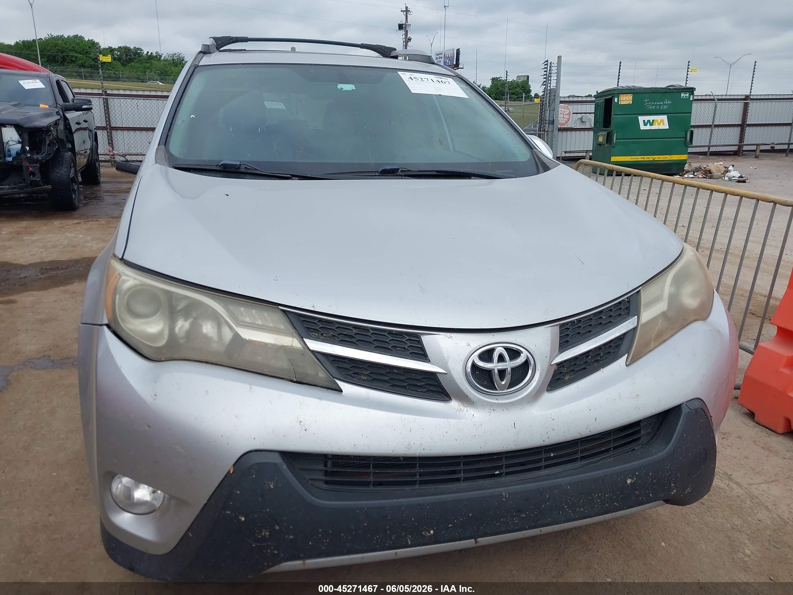 2013 Toyota Rav4 Xle Silver vin: 2T3RFREV6DW056797