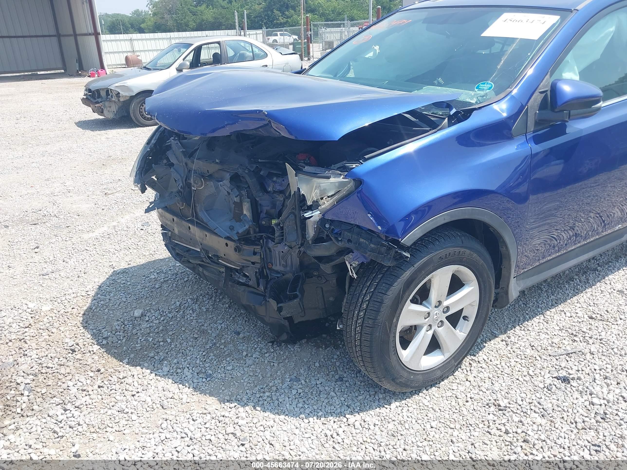 2014 Toyota Rav4 Xle Blue vin: 2T3RFREV6EW188380