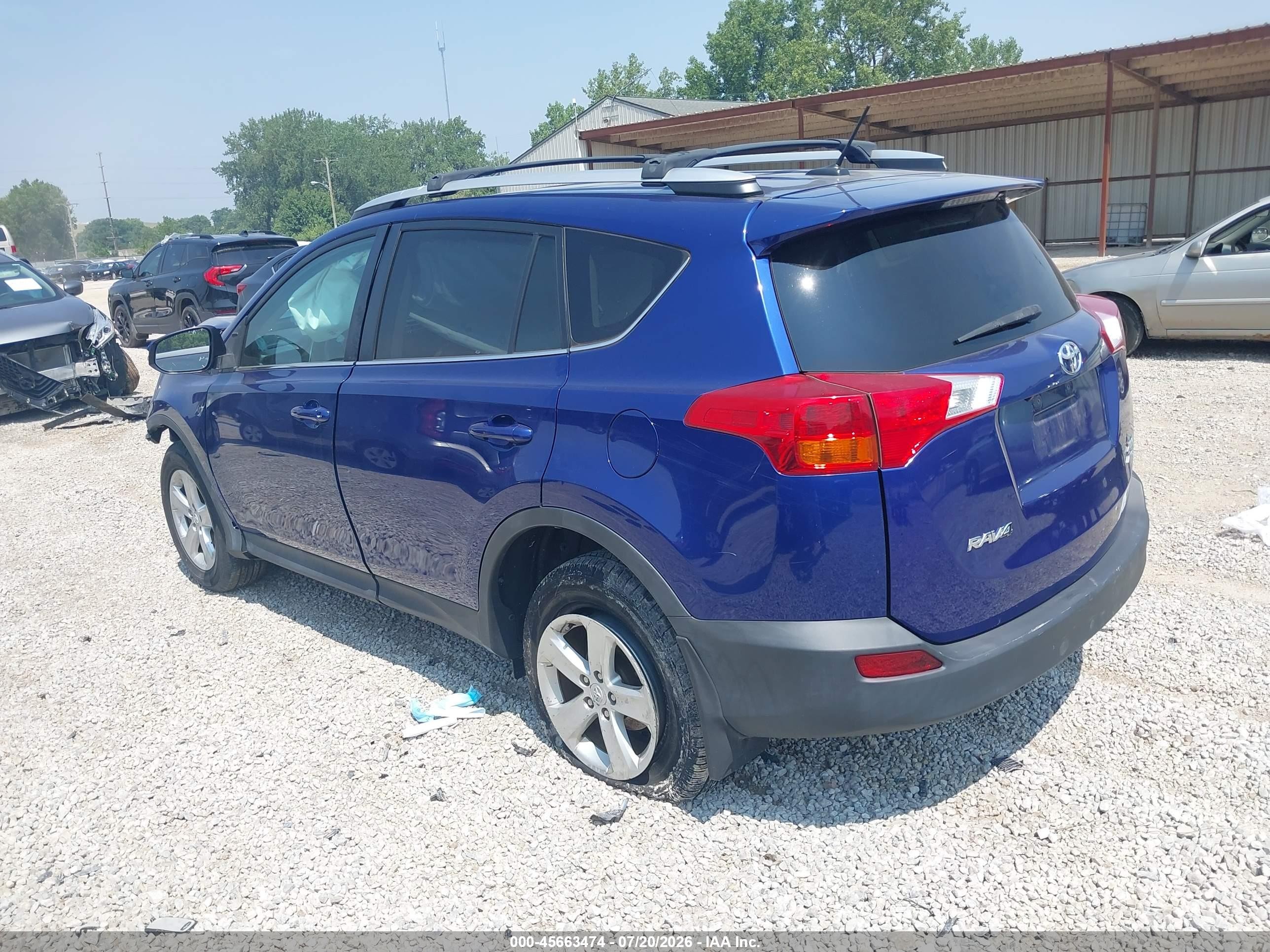 2014 Toyota Rav4 Xle Blue vin: 2T3RFREV6EW188380