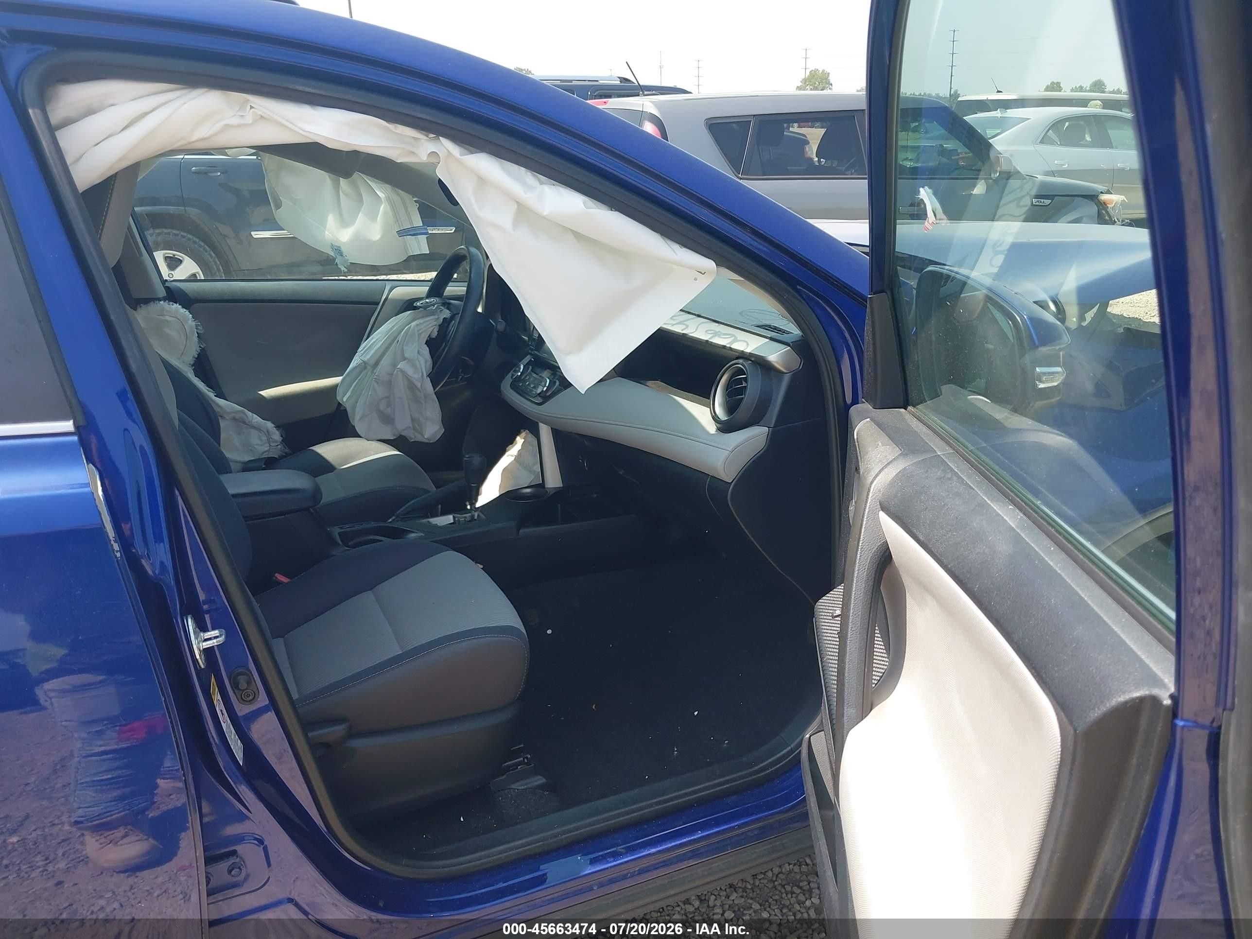 2014 Toyota Rav4 Xle Blue vin: 2T3RFREV6EW188380