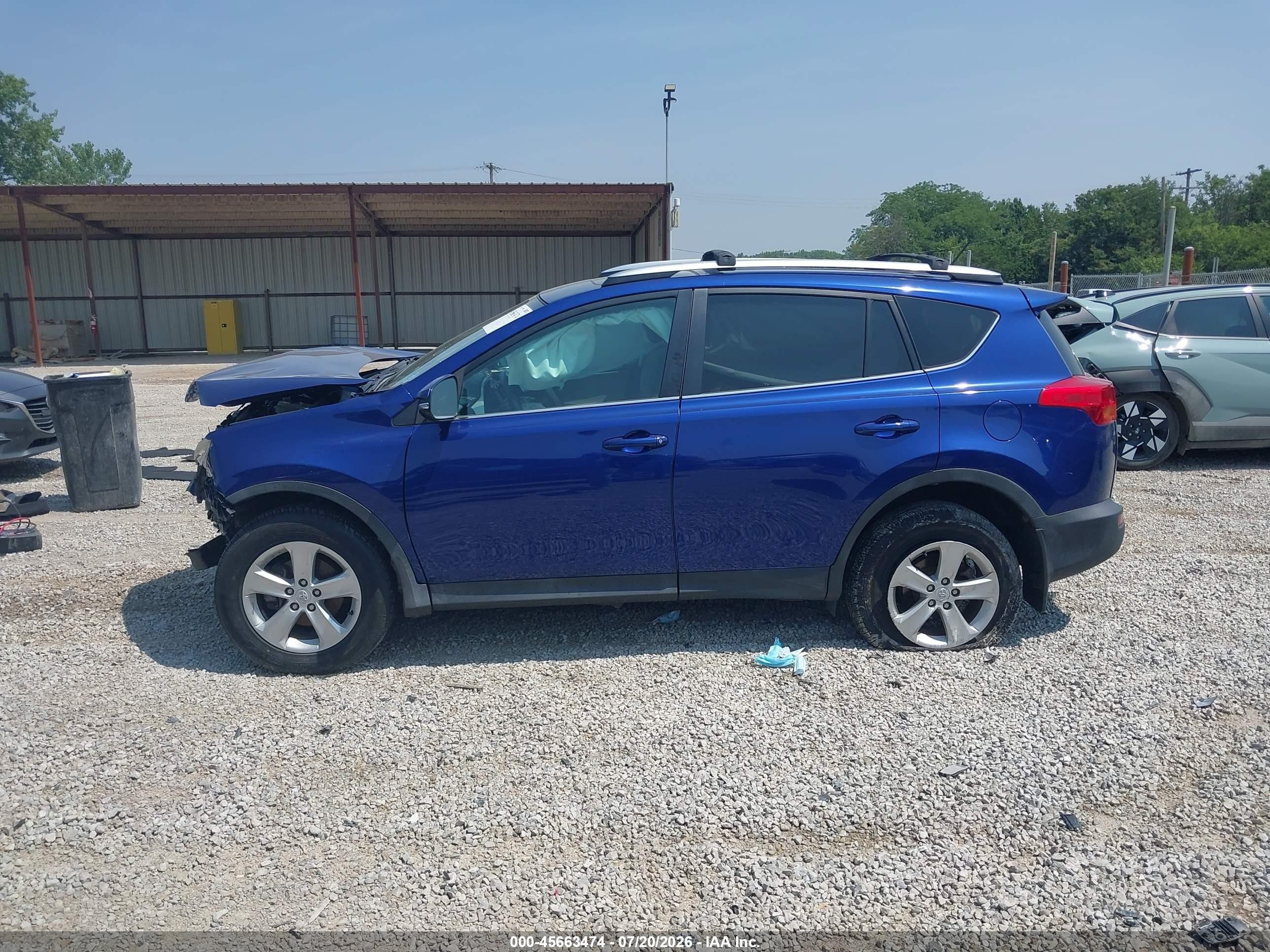 2014 Toyota Rav4 Xle Blue vin: 2T3RFREV6EW188380