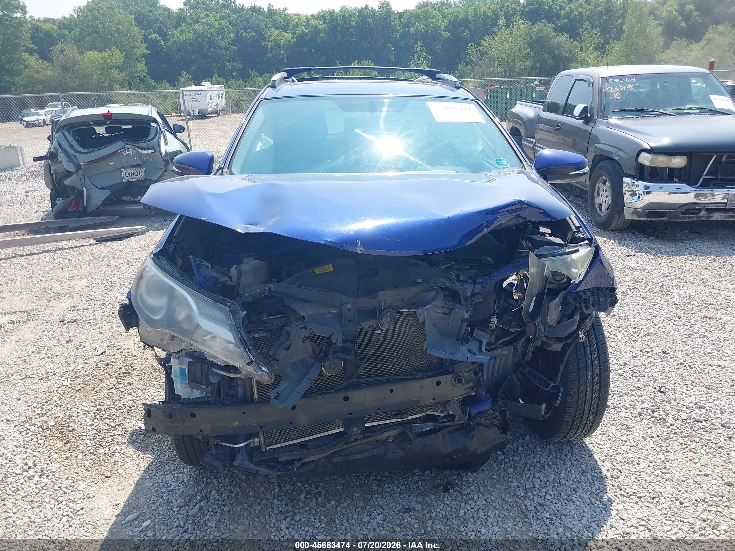 2014 Toyota Rav4 Xle Blue vin: 2T3RFREV6EW188380