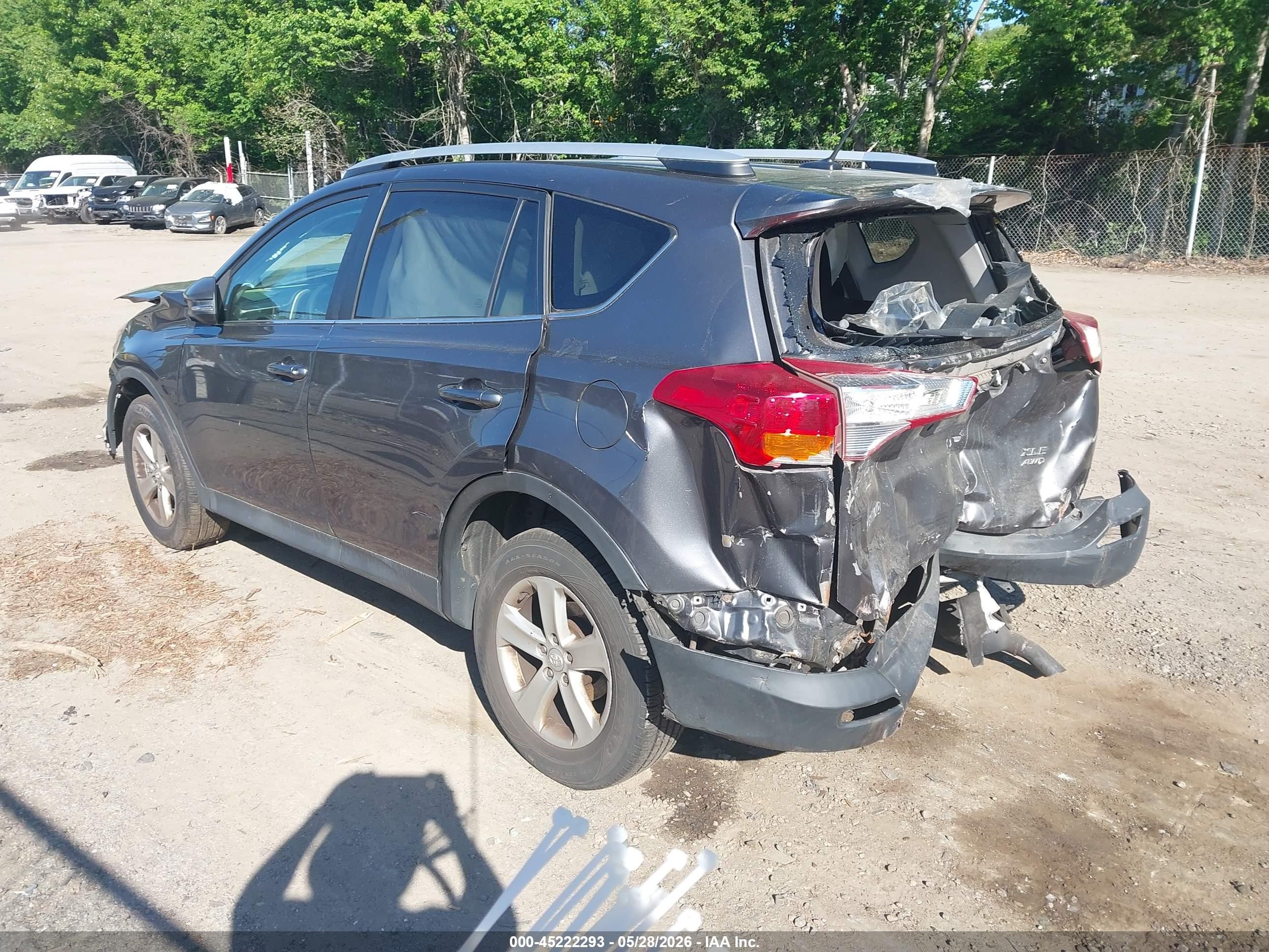 2014 Toyota Rav4 Xle Gray vin: 2T3RFREV6EW193062