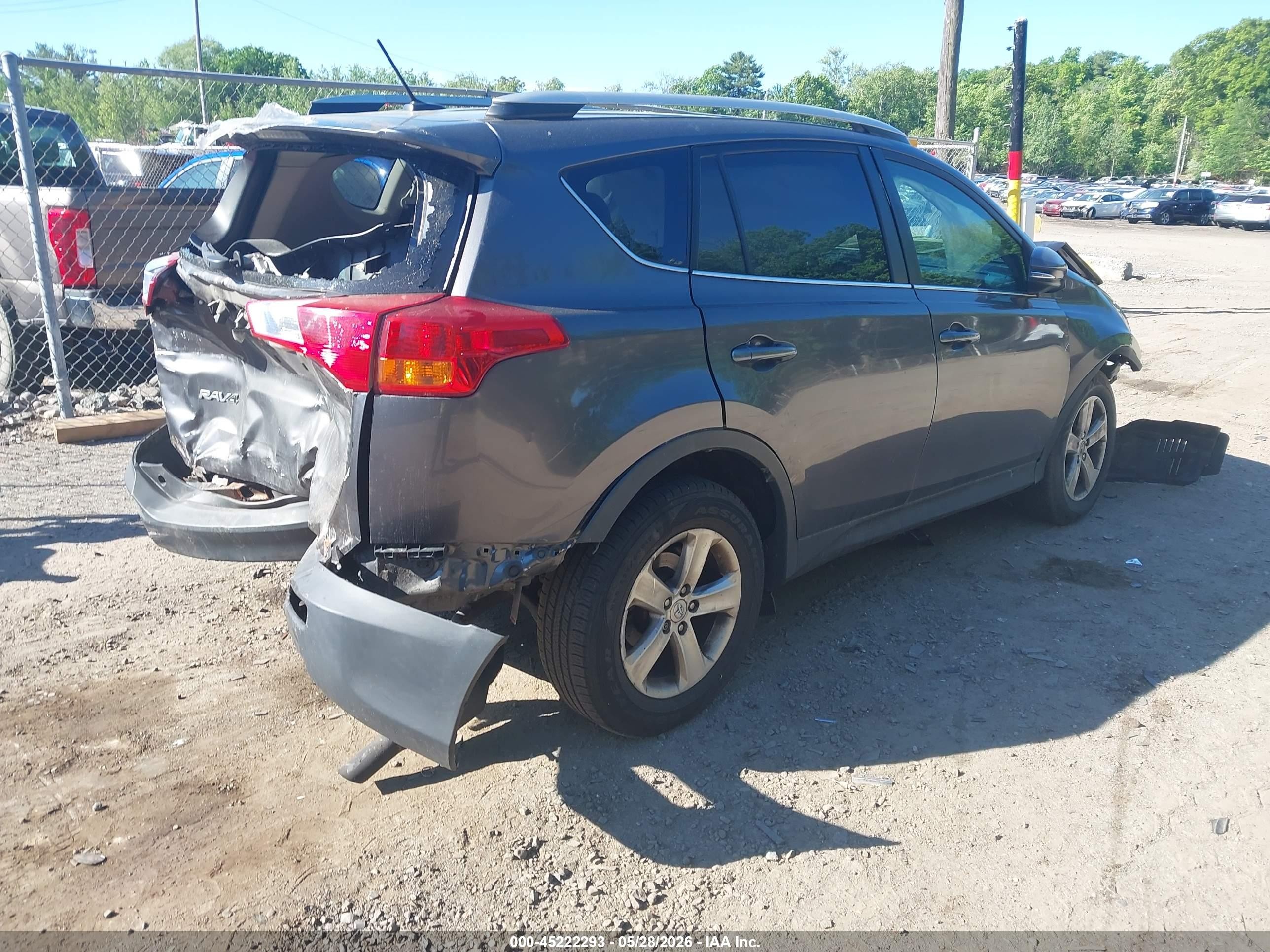 2014 Toyota Rav4 Xle Gray vin: 2T3RFREV6EW193062