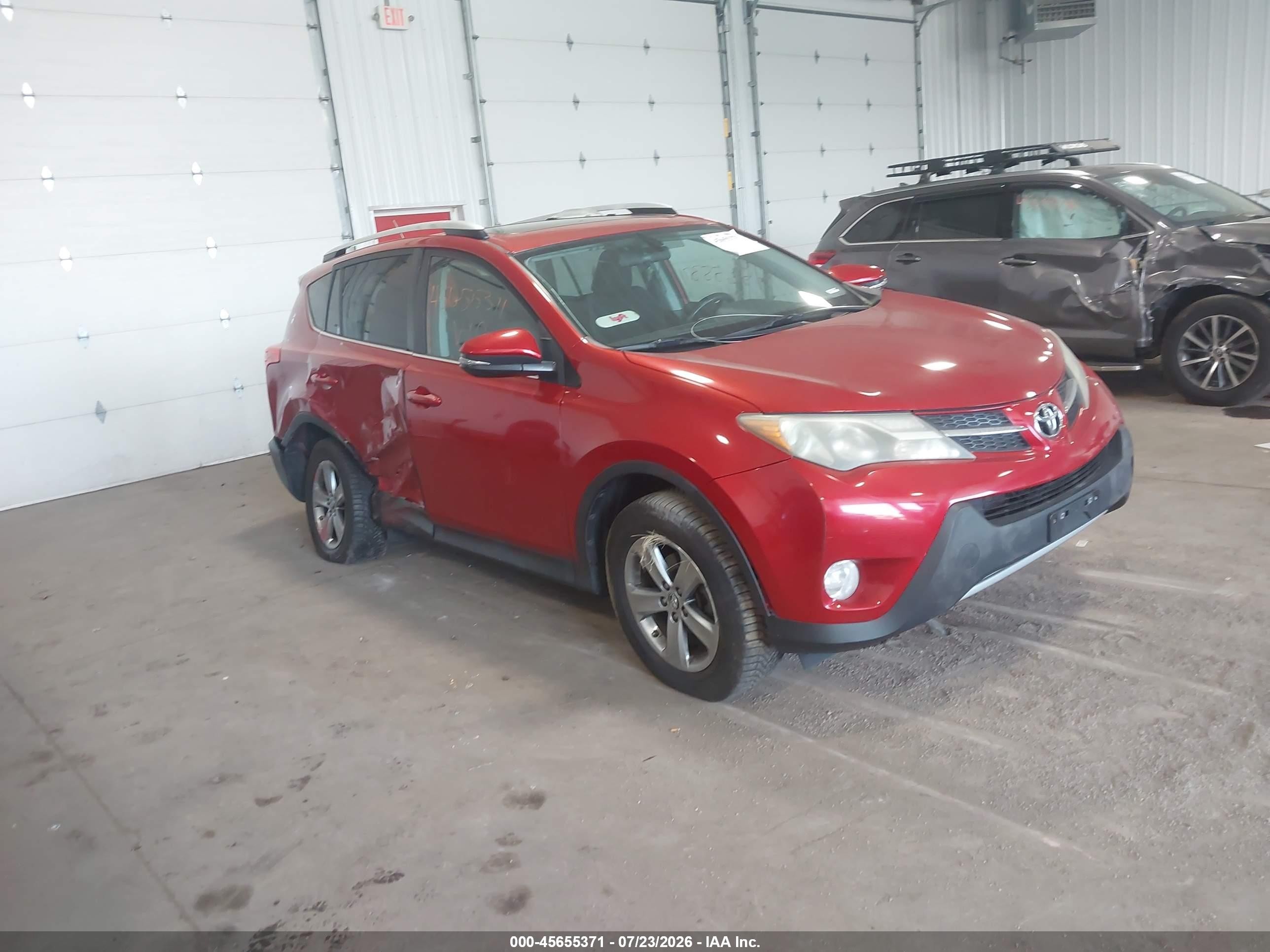 2015 Toyota Rav4 Xle Red vin: 2T3RFREV6FW230841
