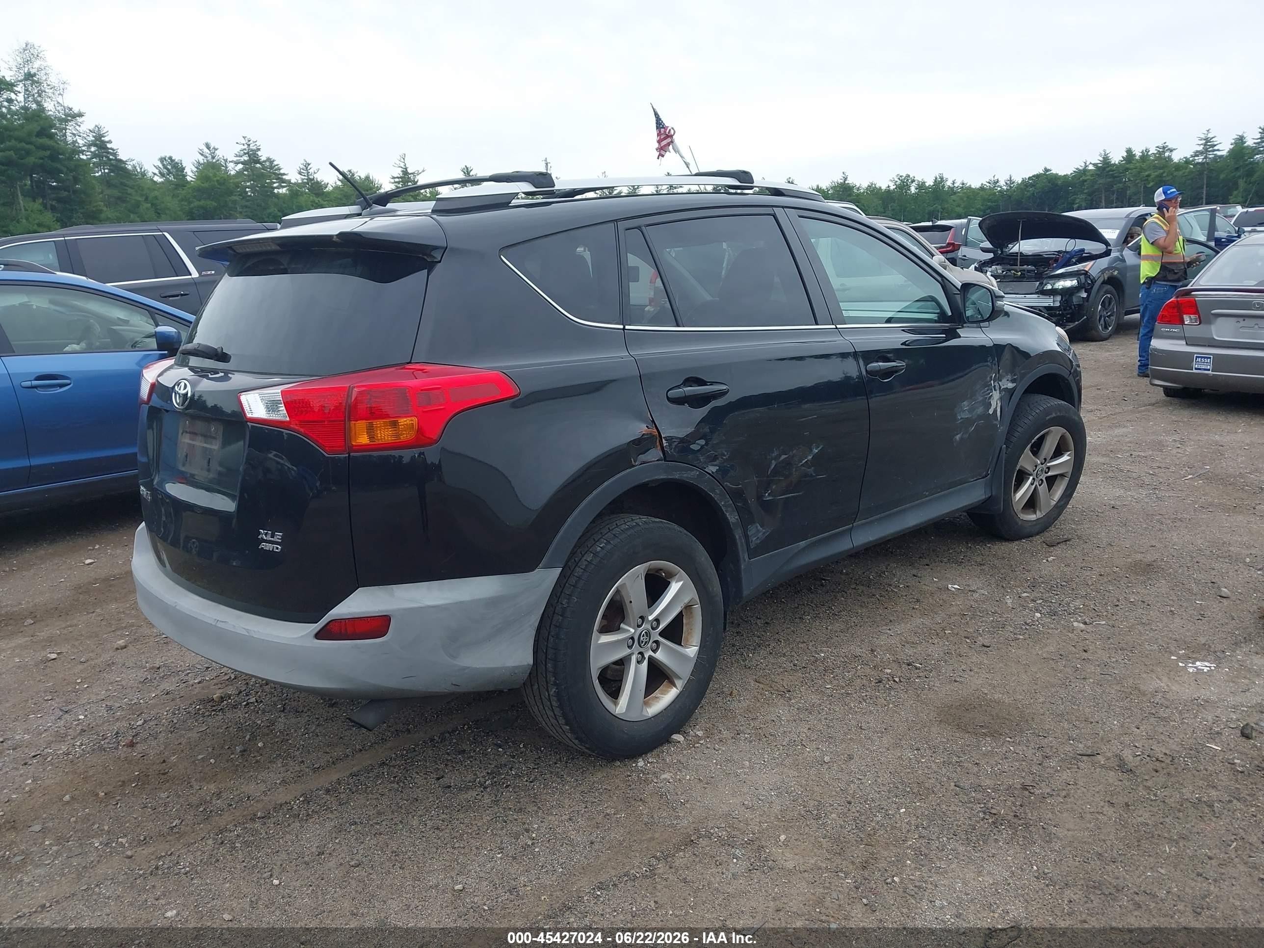 2015 Toyota Rav4 Xle Black vin: 2T3RFREV6FW237157