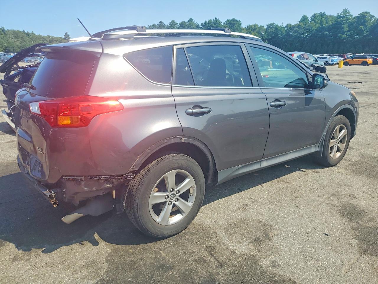 2015 Toyota Rav4 Xle Серый vin: 2T3RFREV6FW256128