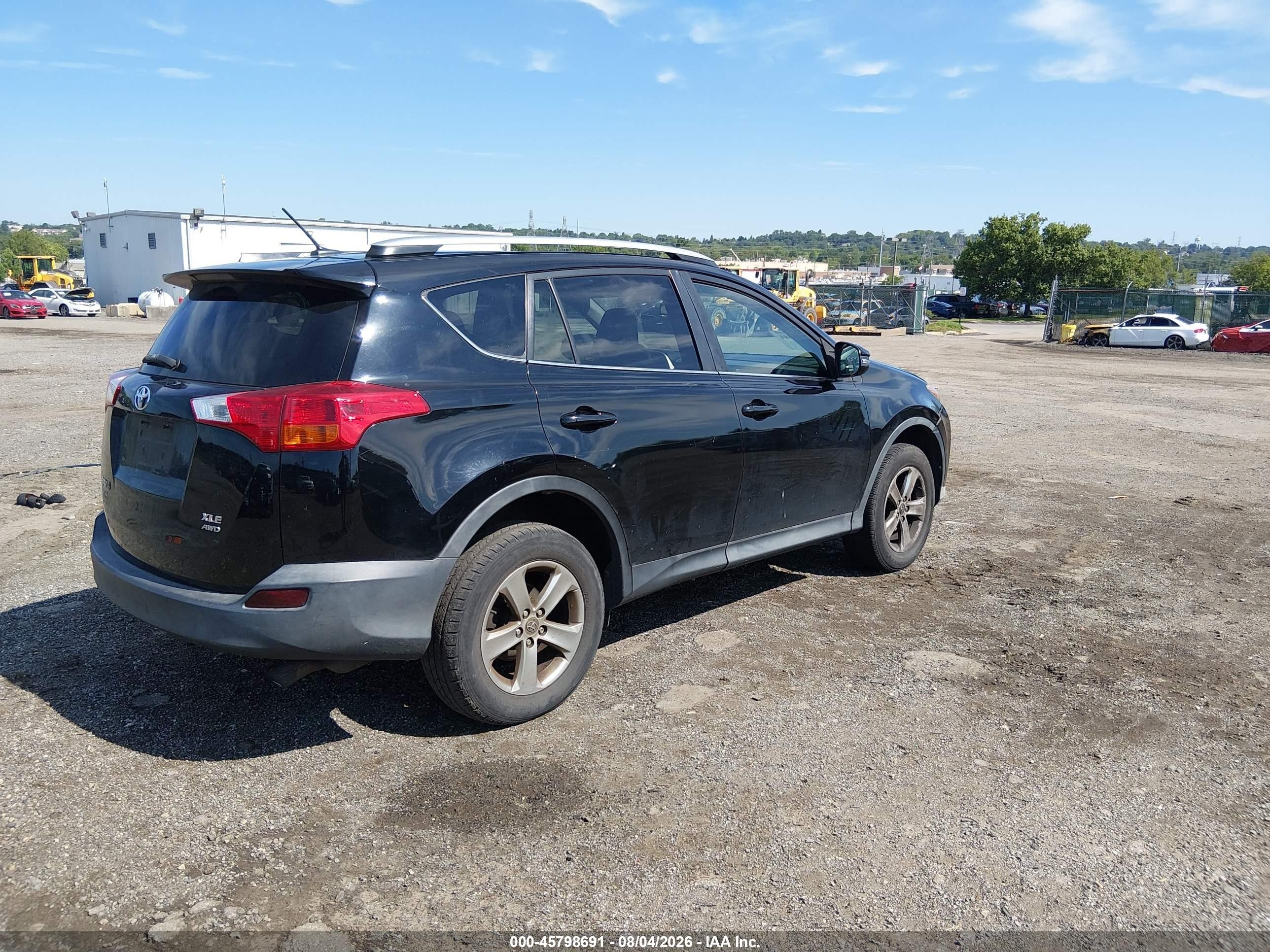 2015 Toyota Rav4 Xle Black vin: 2T3RFREV6FW286729