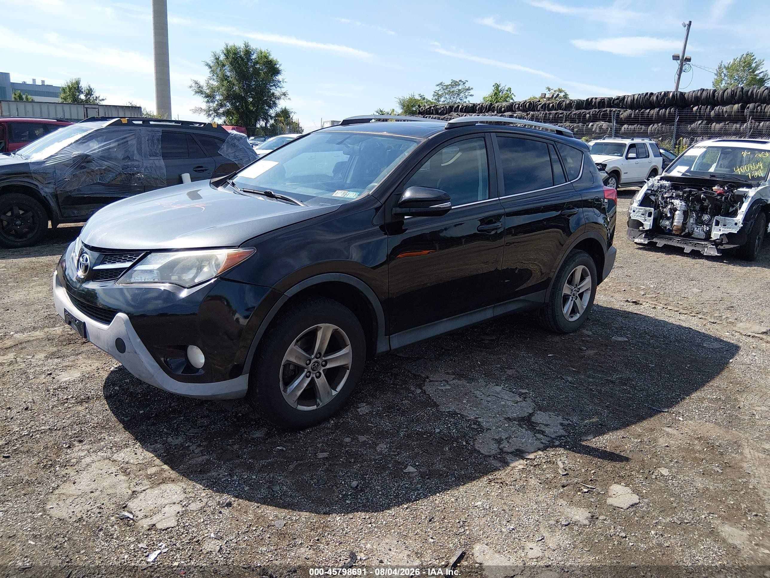 2015 Toyota Rav4 Xle Black vin: 2T3RFREV6FW286729