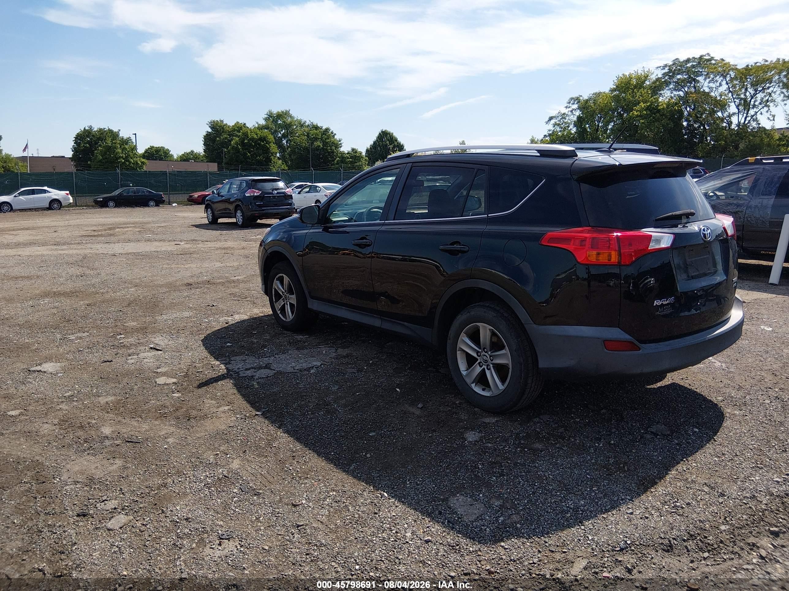 2015 Toyota Rav4 Xle Black vin: 2T3RFREV6FW286729