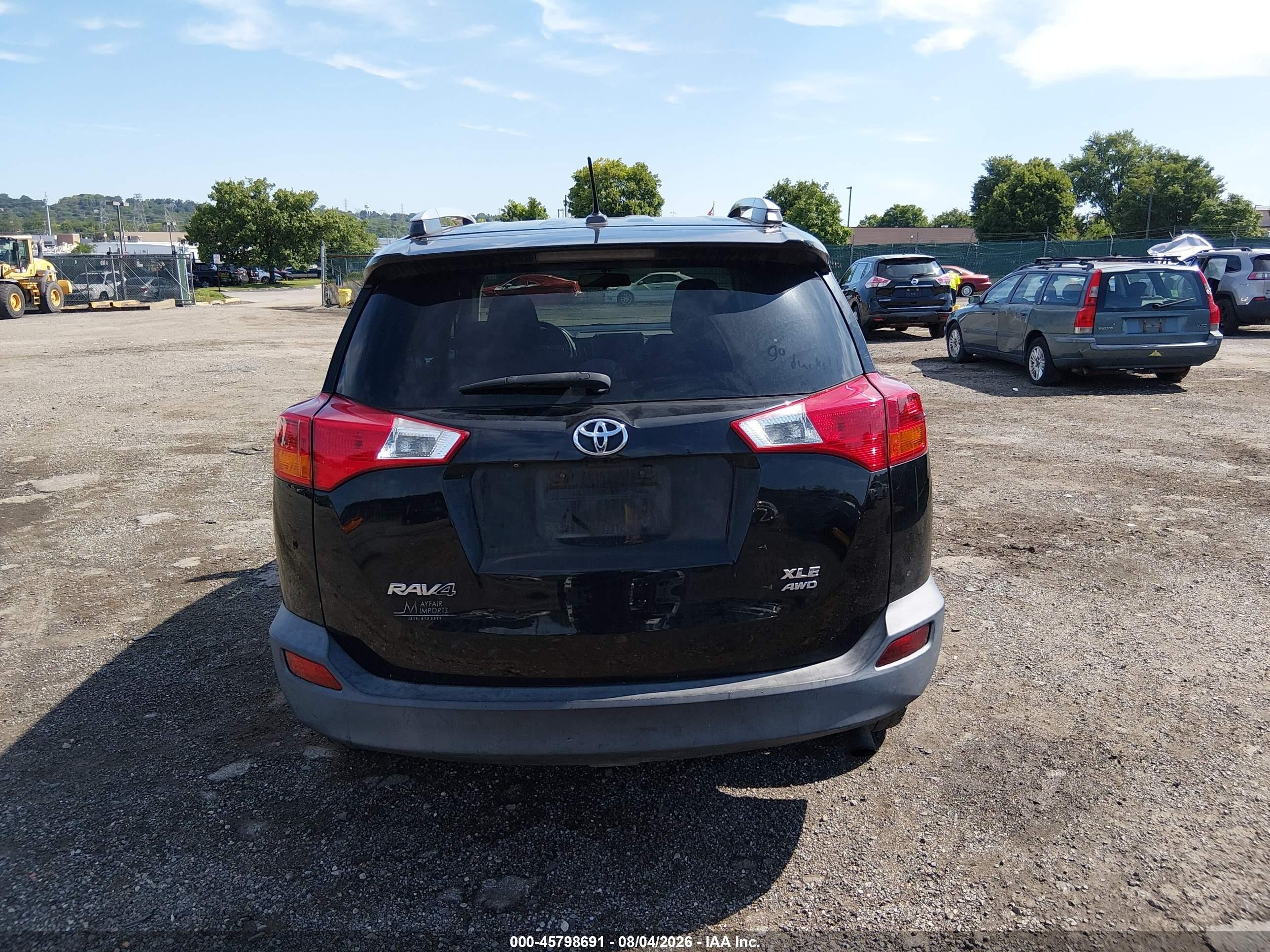 2015 Toyota Rav4 Xle Black vin: 2T3RFREV6FW286729