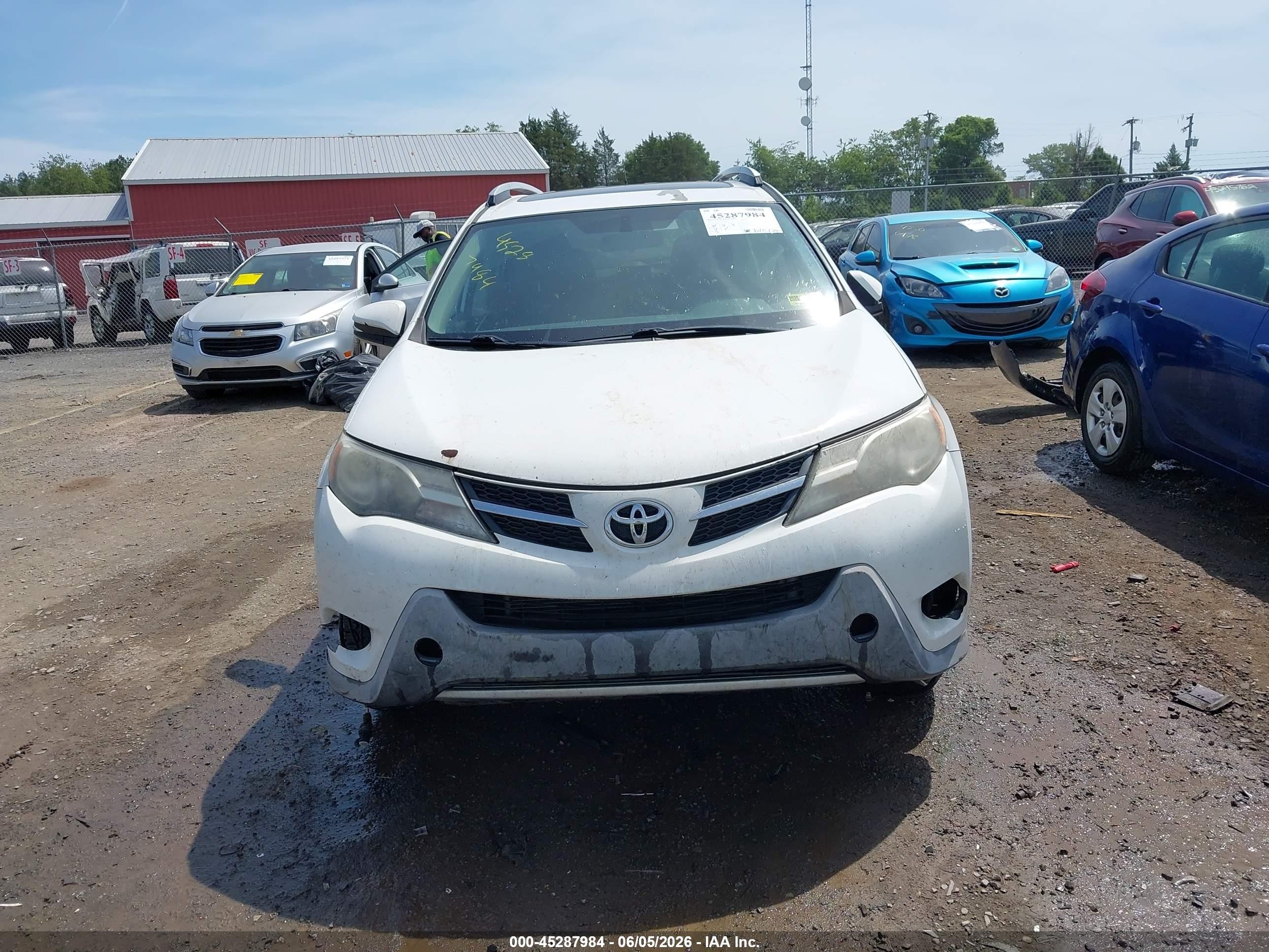 2015 Toyota Rav4 Xle White vin: 2T3RFREV6FW300354