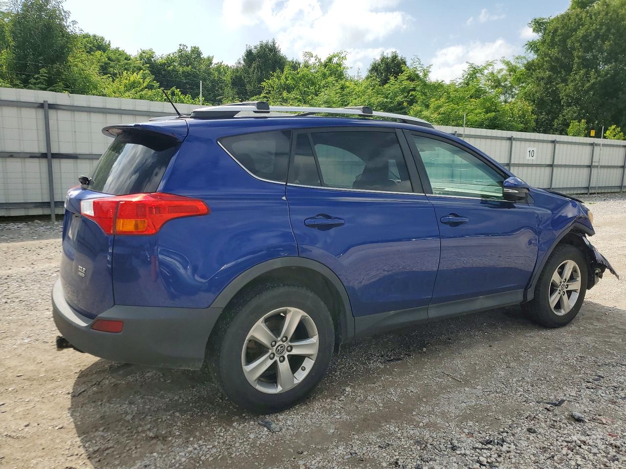 2015 Toyota Rav4 Xle Blue vin: 2T3RFREV6FW300807