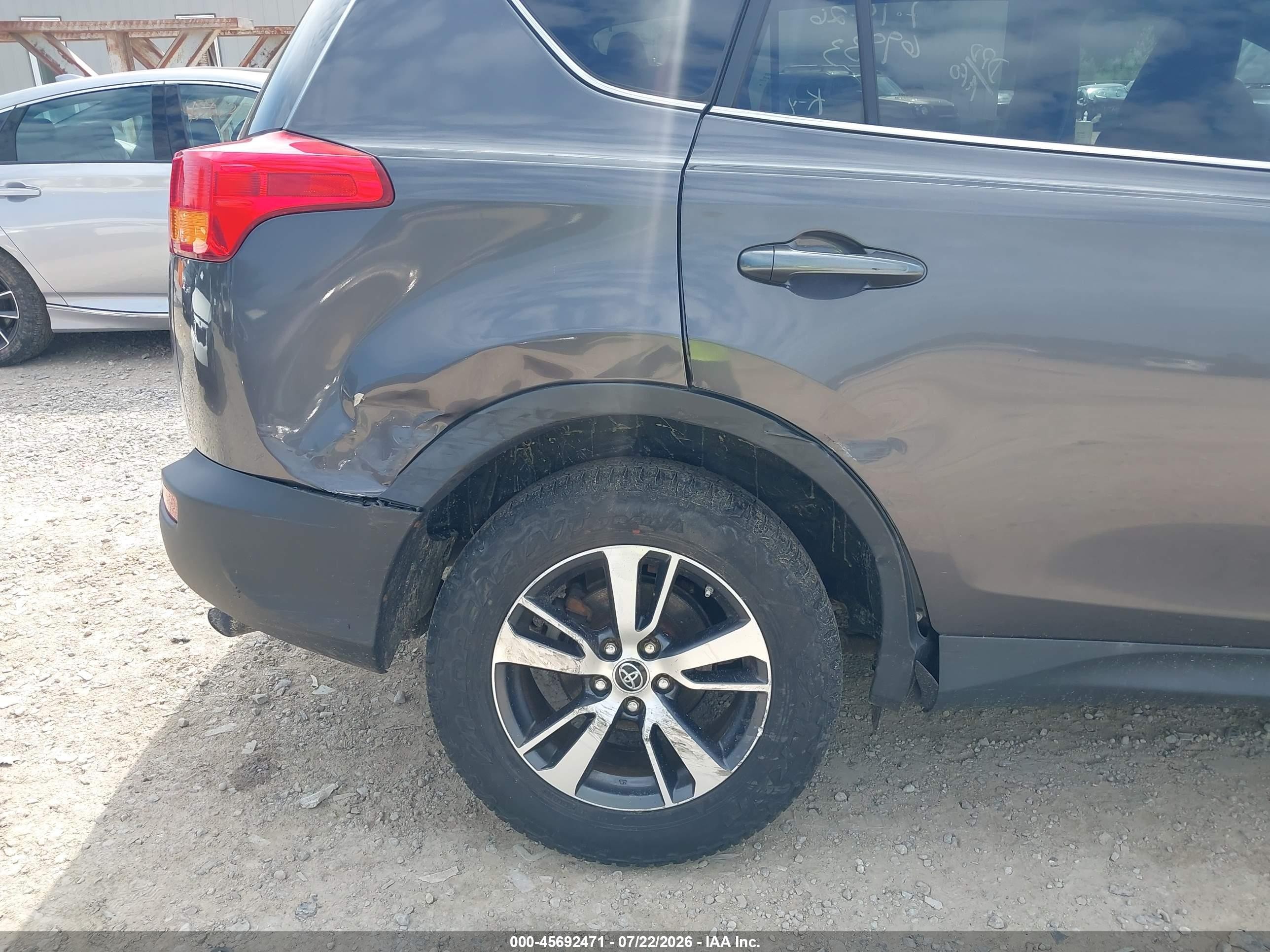 2015 Toyota Rav4 Xle Gray vin: 2T3RFREV6FW351370